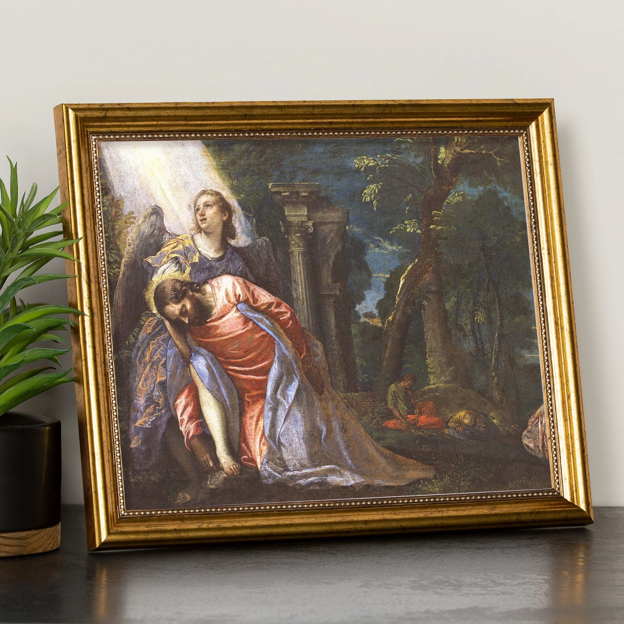 Christ in Gethsemane Gold Framed Print - Image 2