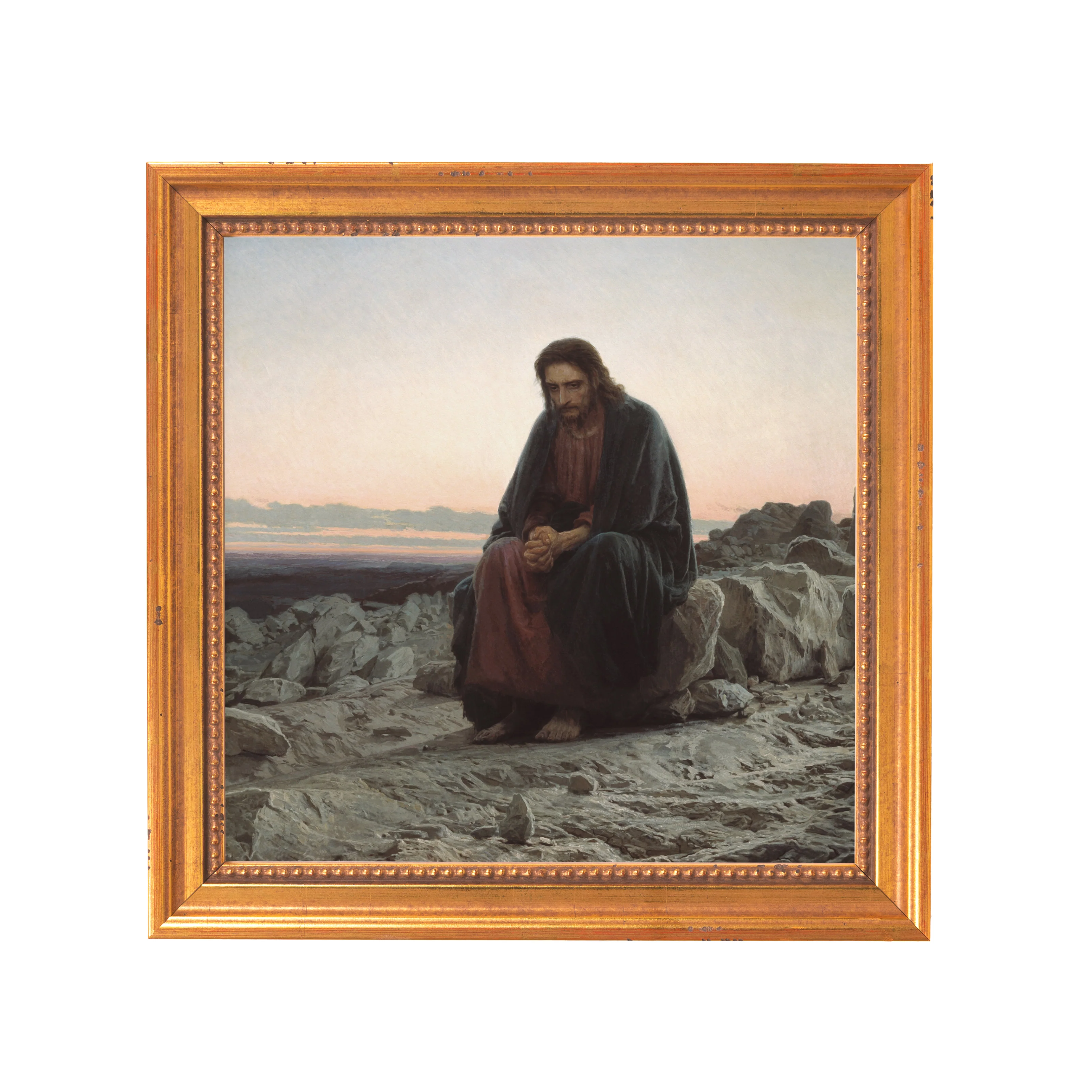 Christ in the Desert Framed Canvas - Sacred Mini Collection - Image 7