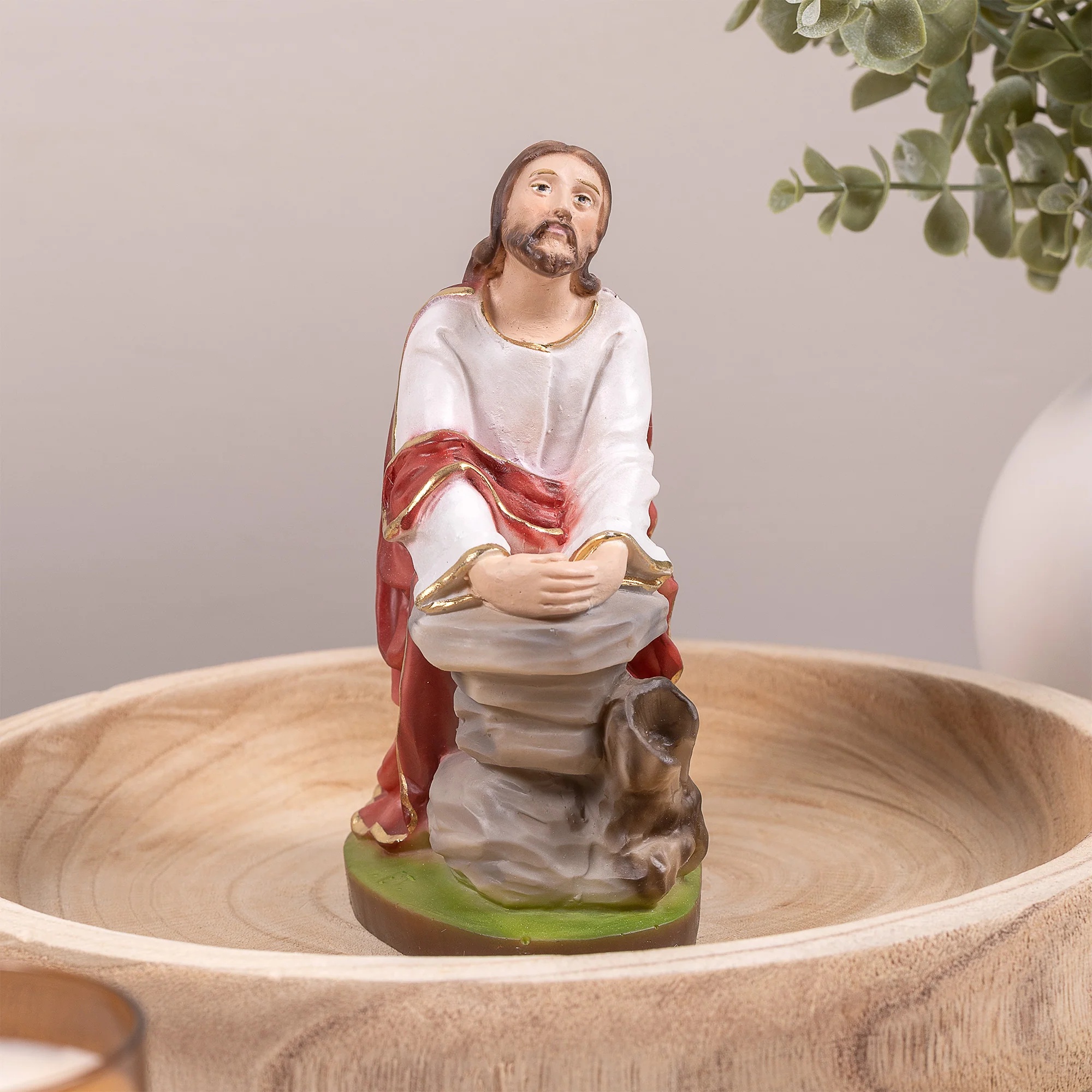Christ in the Garden Statue - Ivory or Painted