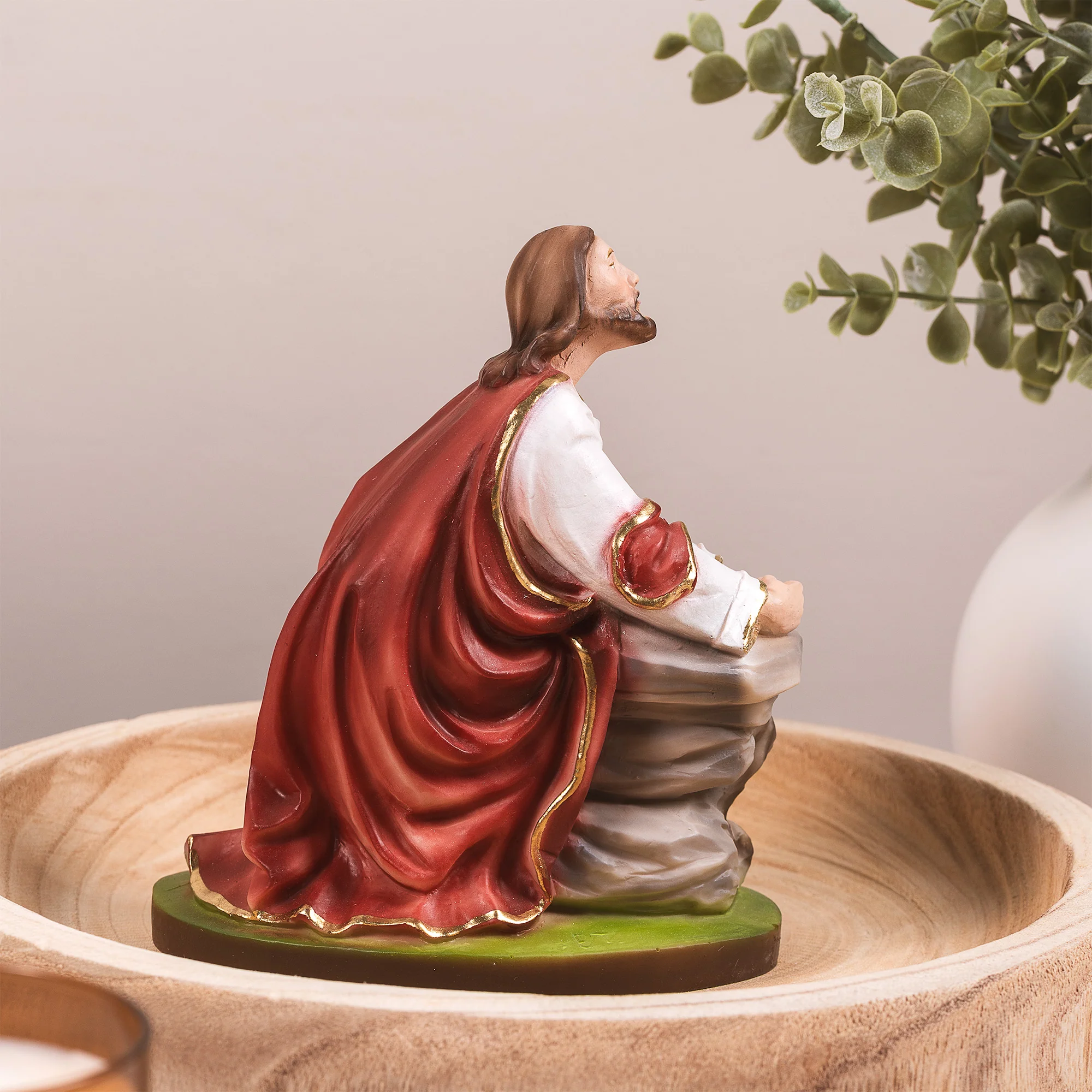 Christ in the Garden Statue - Ivory or Painted - Image 3
