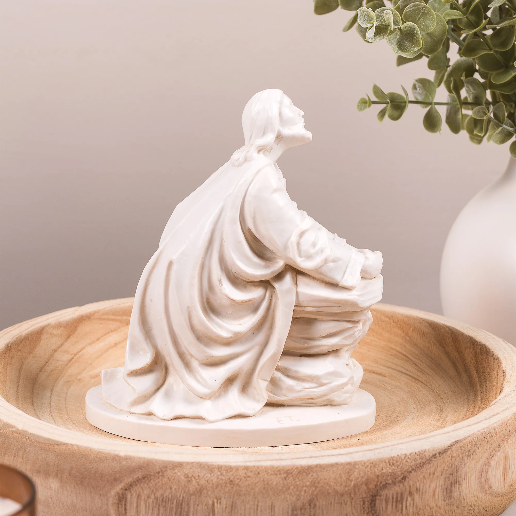 Christ in the Garden Statue - Ivory or Painted - Image 4