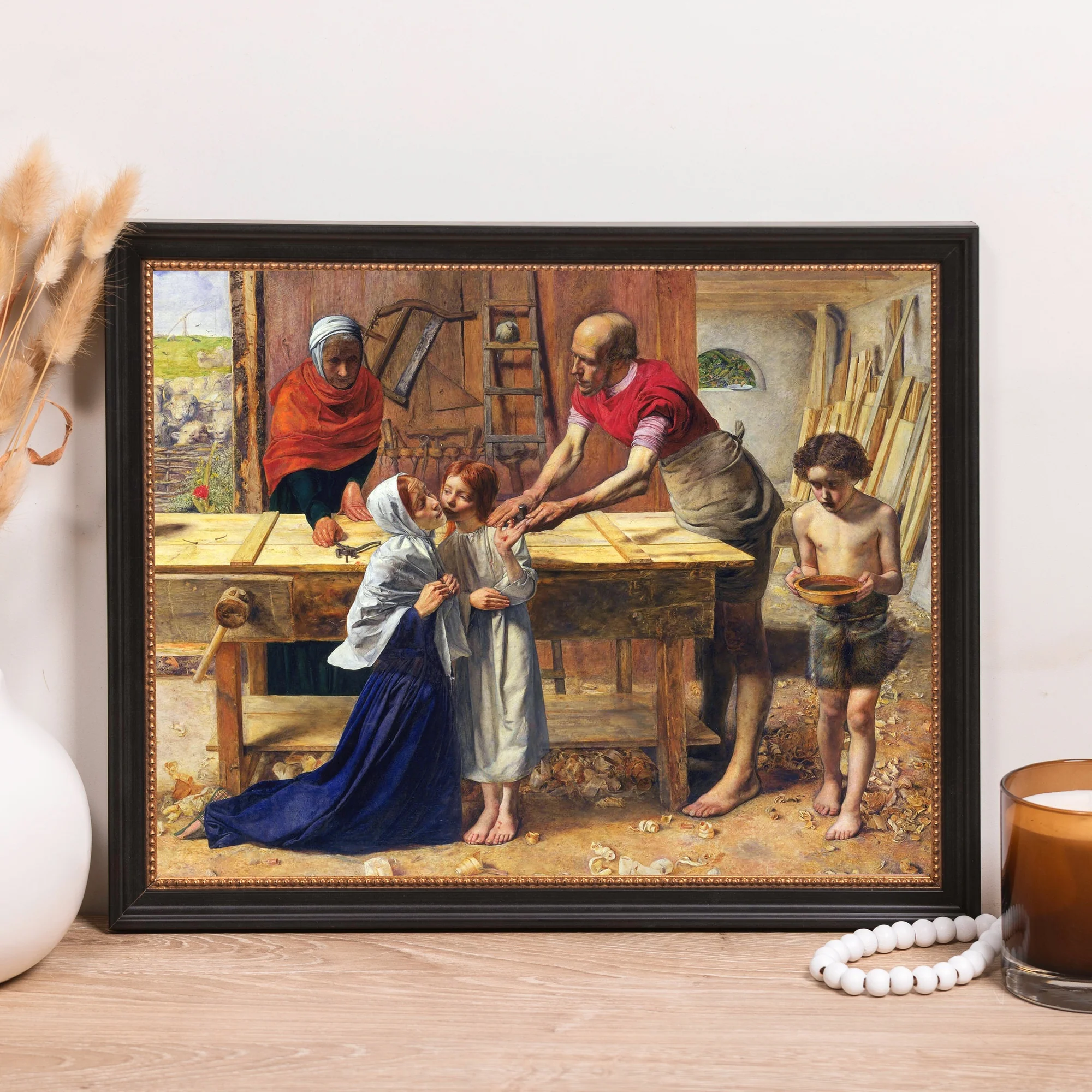 Christ in the House of His Parents Framed Canvas - Sacred Classics Collection - Image 10