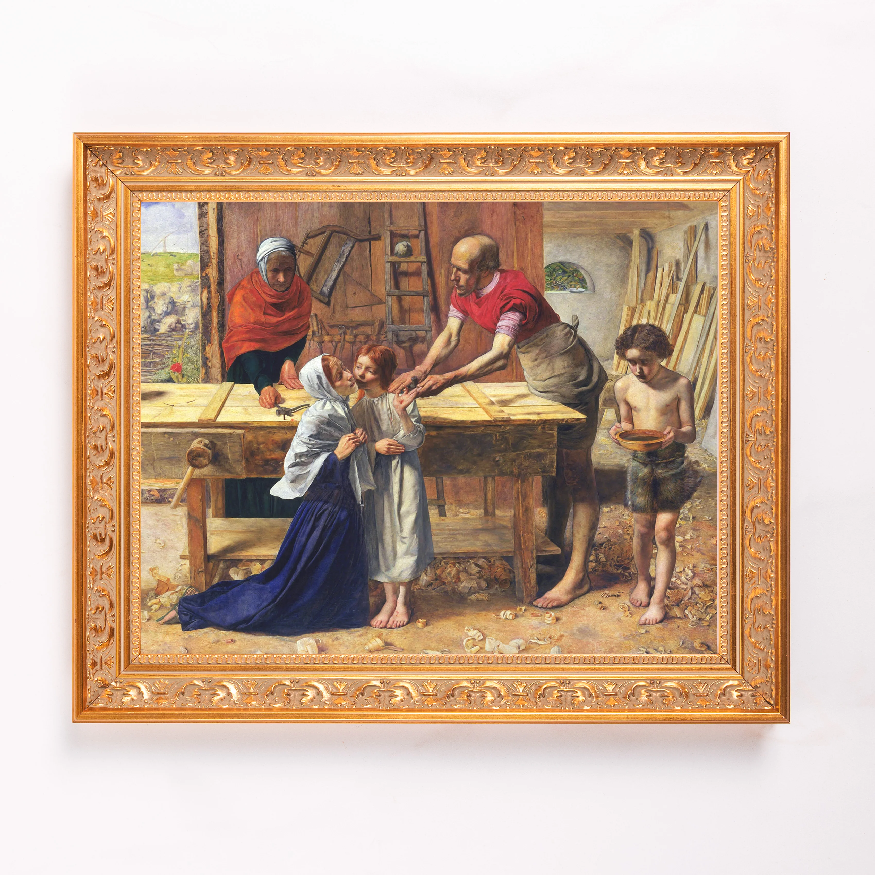 Christ in the House of His Parents Framed Canvas - Sacred Classics Collection - Image 2