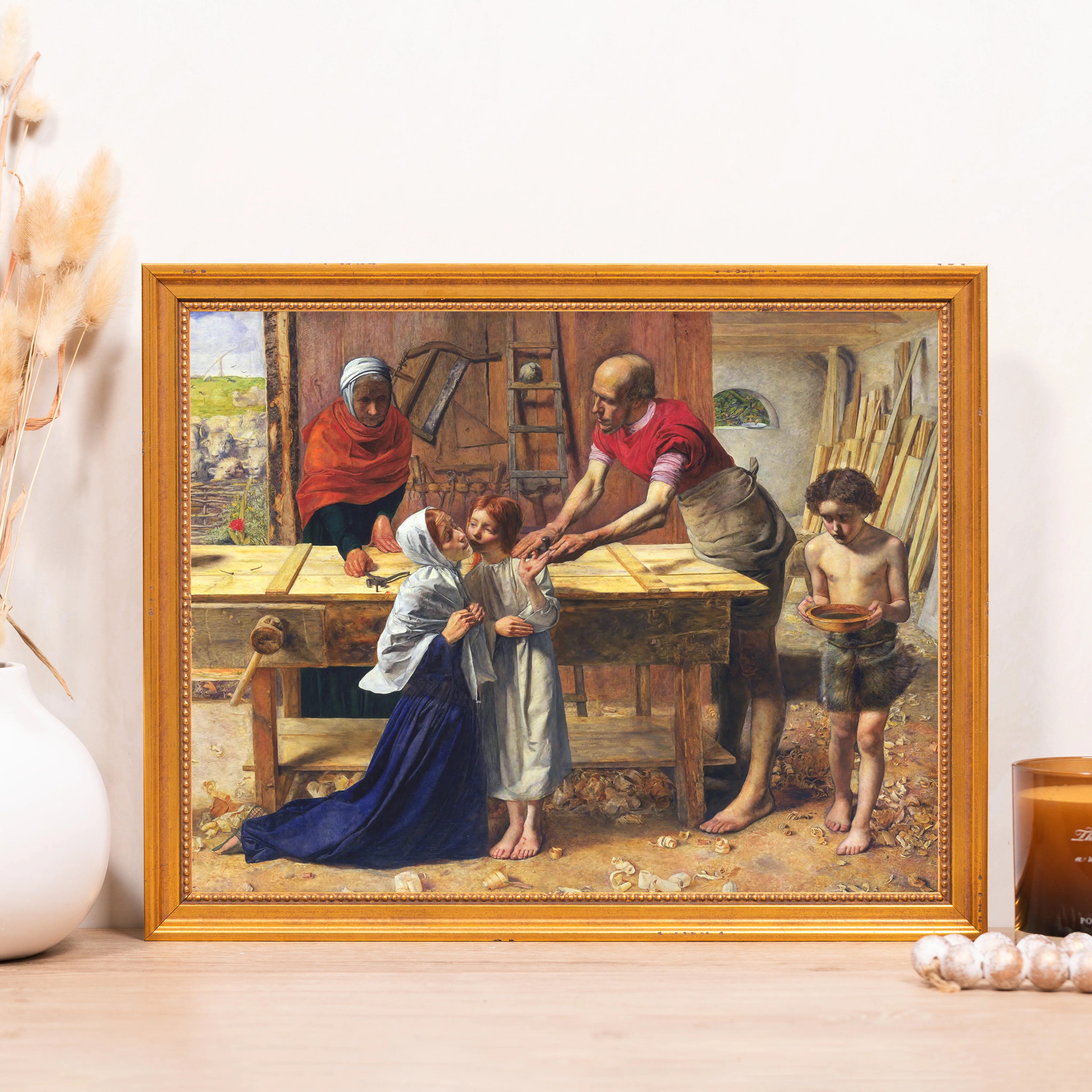 Christ in the House of His Parents Framed Canvas - Sacred Classics Collection - Image 4