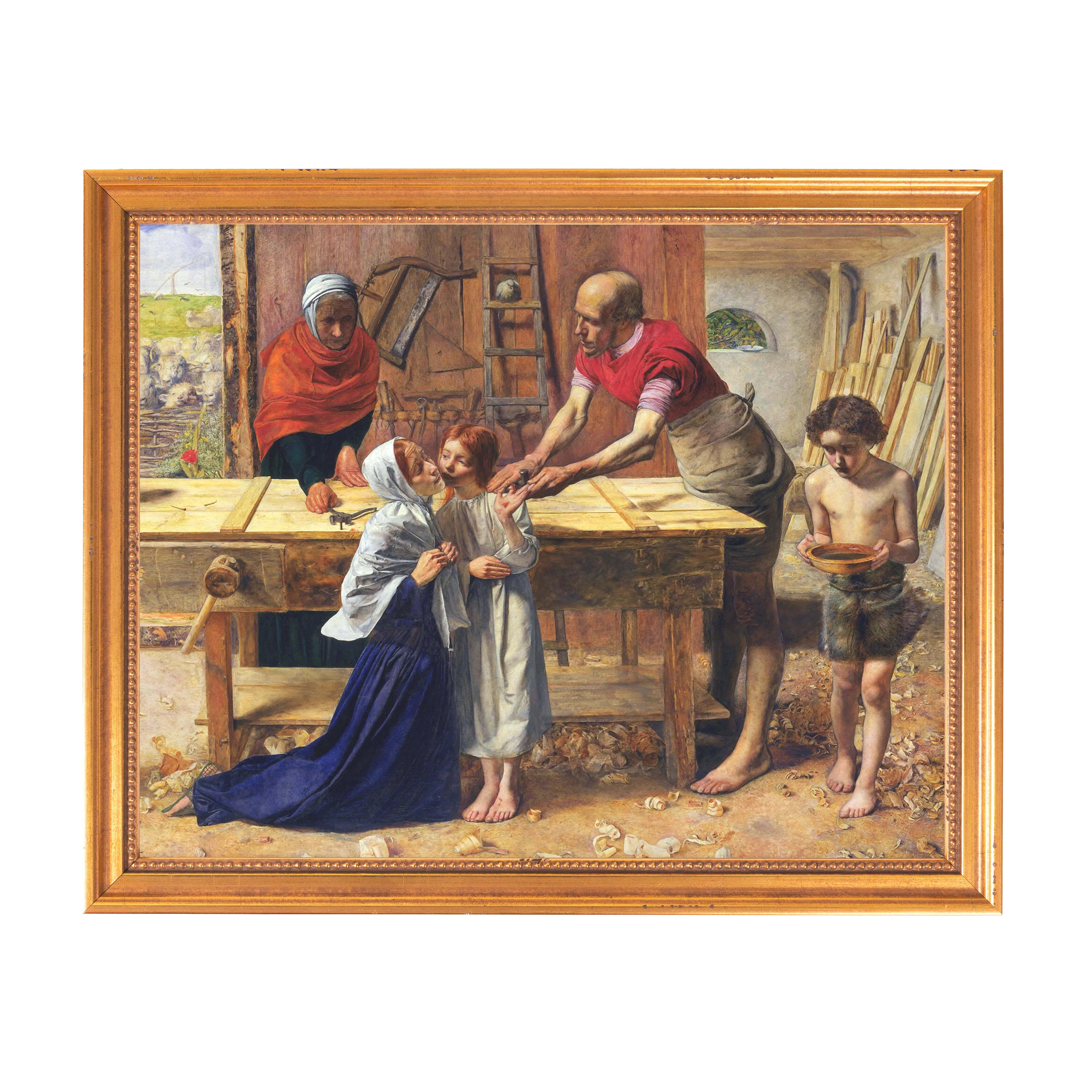 Christ in the House of His Parents Framed Canvas - Sacred Classics Collection - Image 6