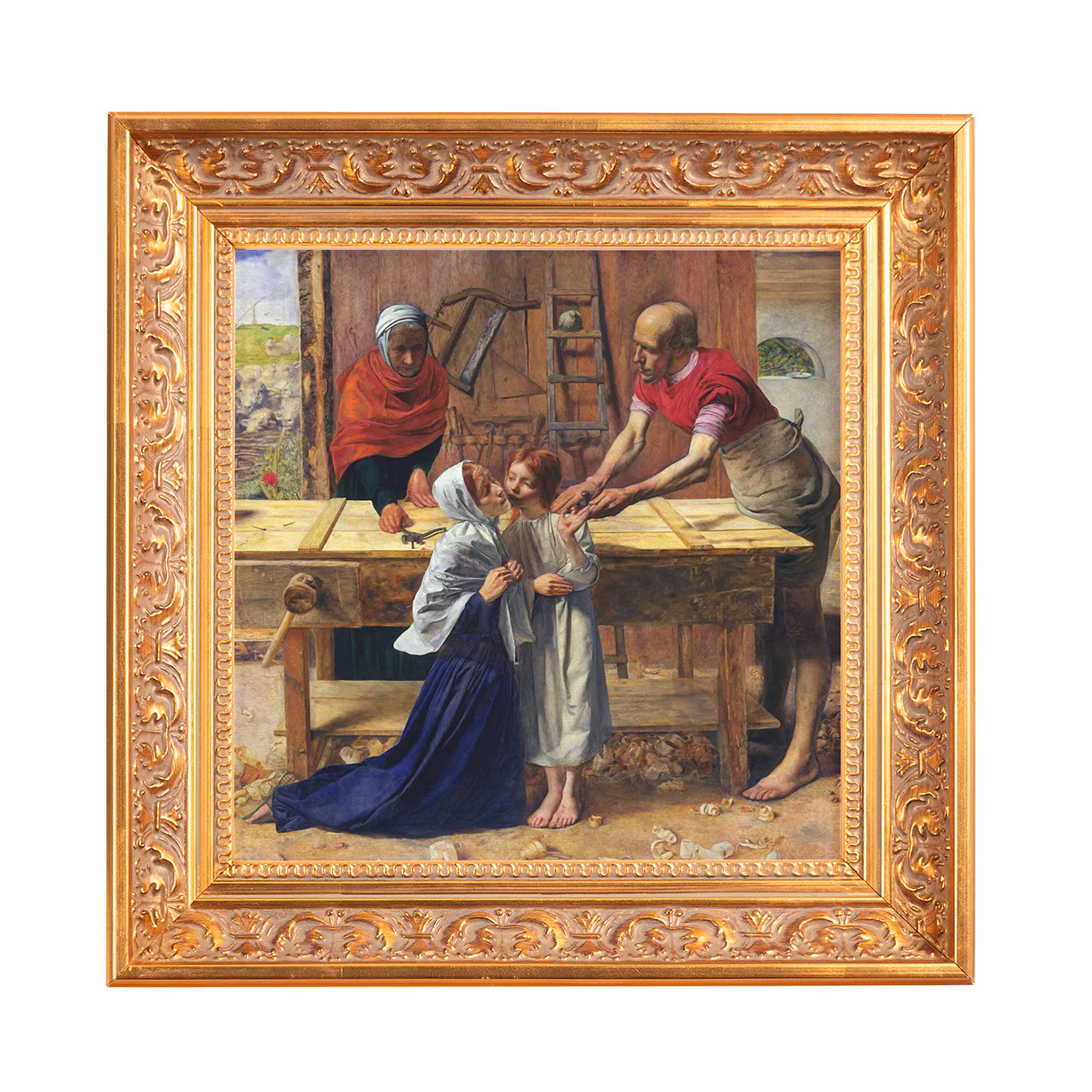 Christ in the House of His Parents Framed Canvas - Sacred Mini Collection - Image 12
