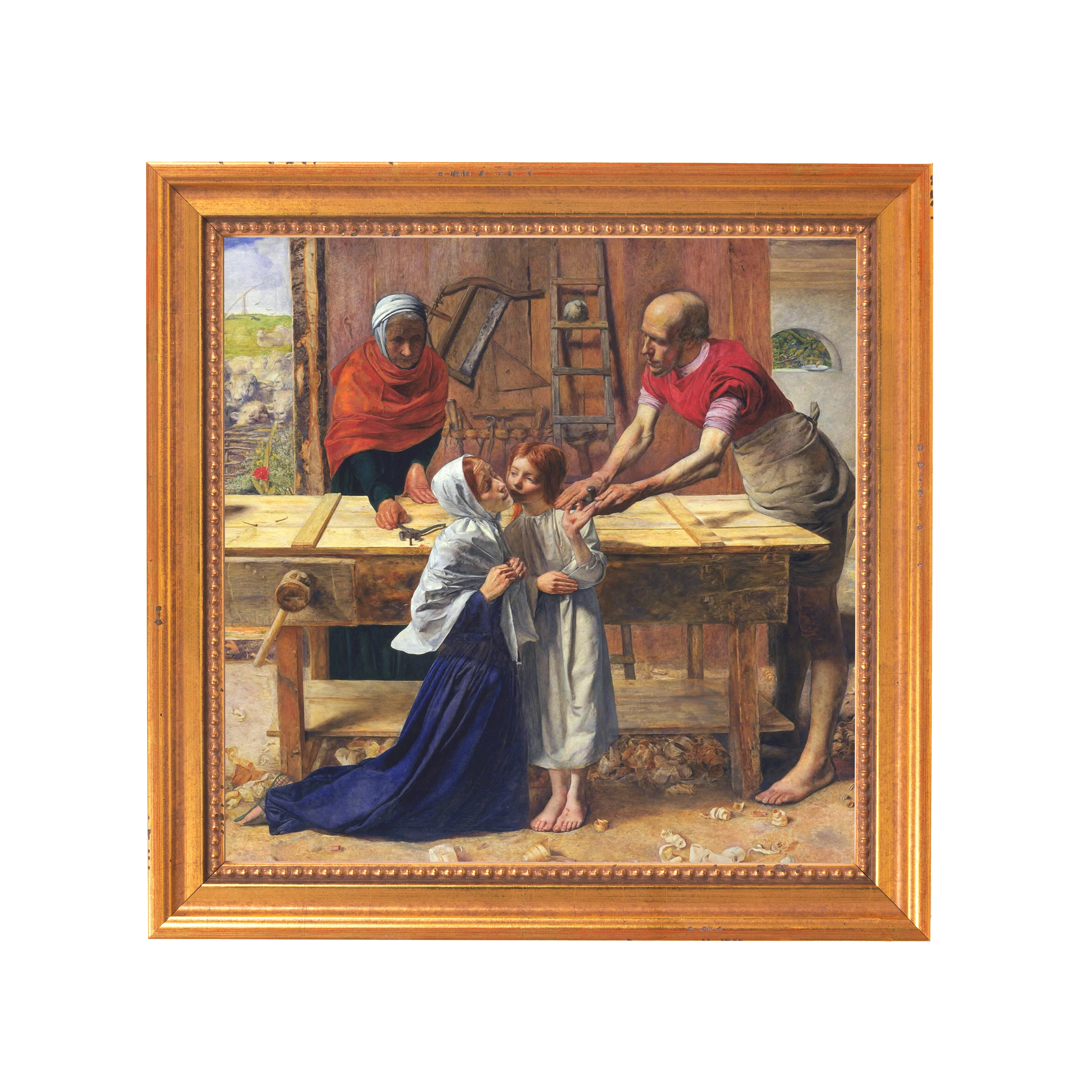 Christ in the House of His Parents Framed Canvas - Sacred Mini Collection - Image 3