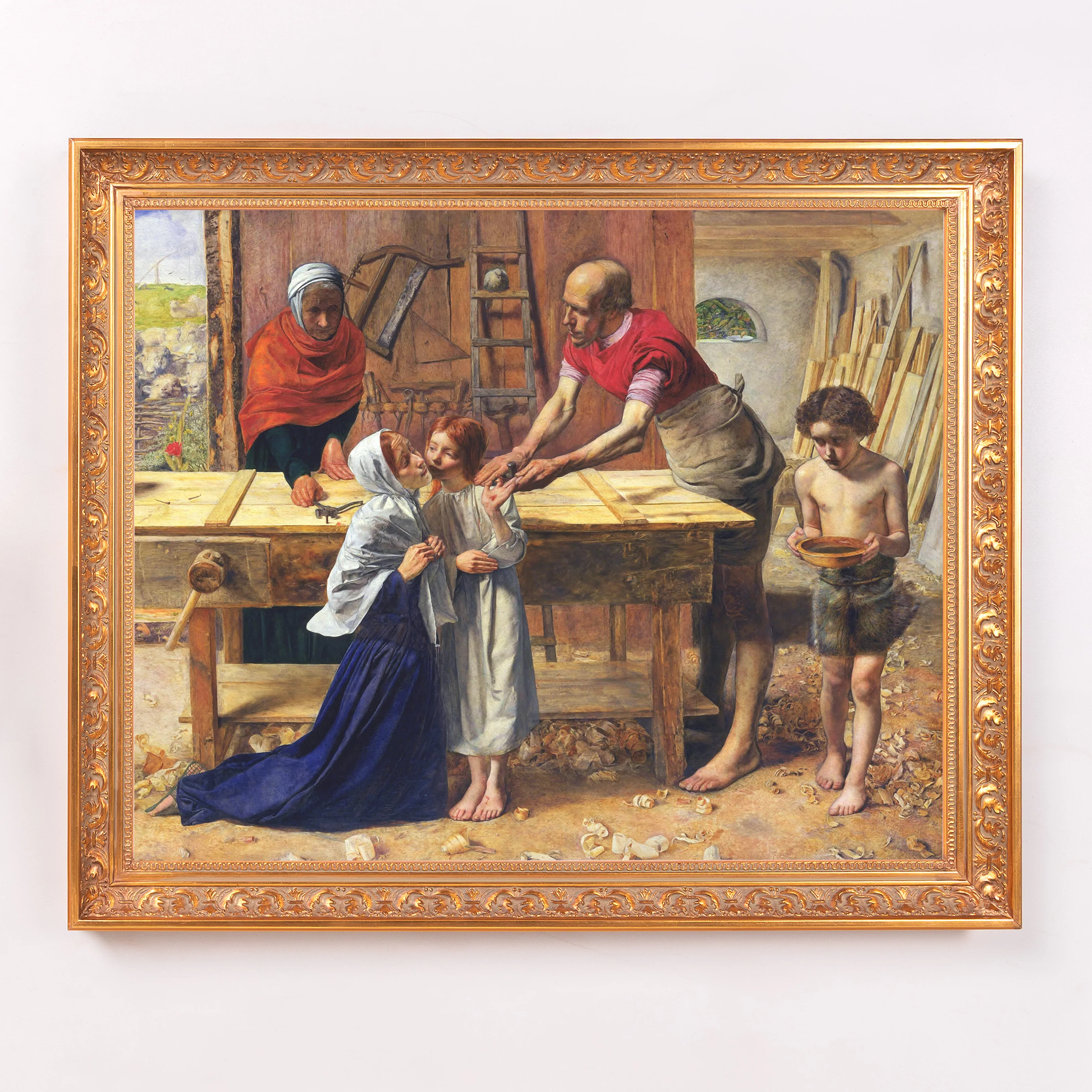 Christ in the House of His Parents Framed Canvas - Sacred Signature Collection - Image 2