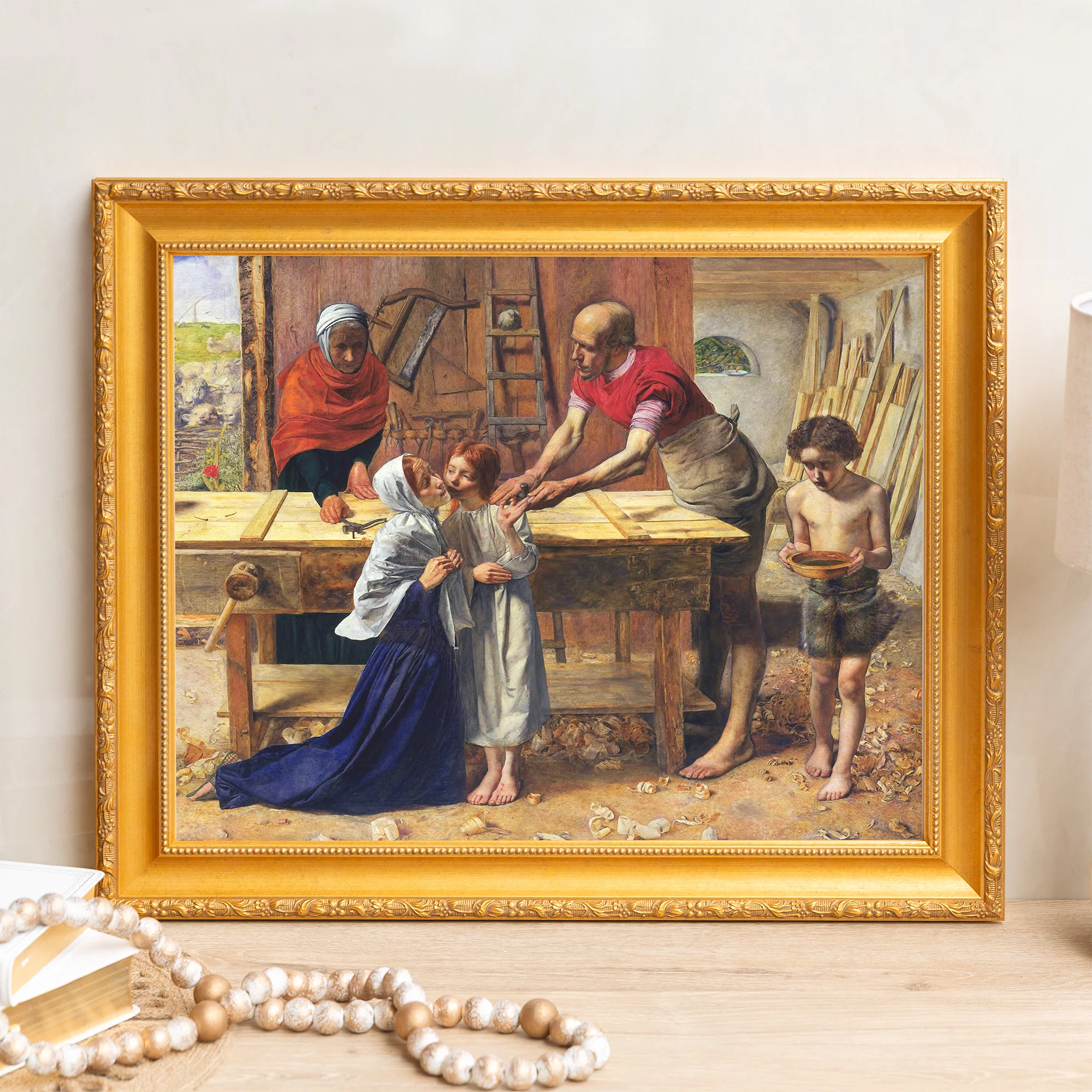 Christ in the House of His Parents Framed Canvas - Sacred Signature Collection - Image 4