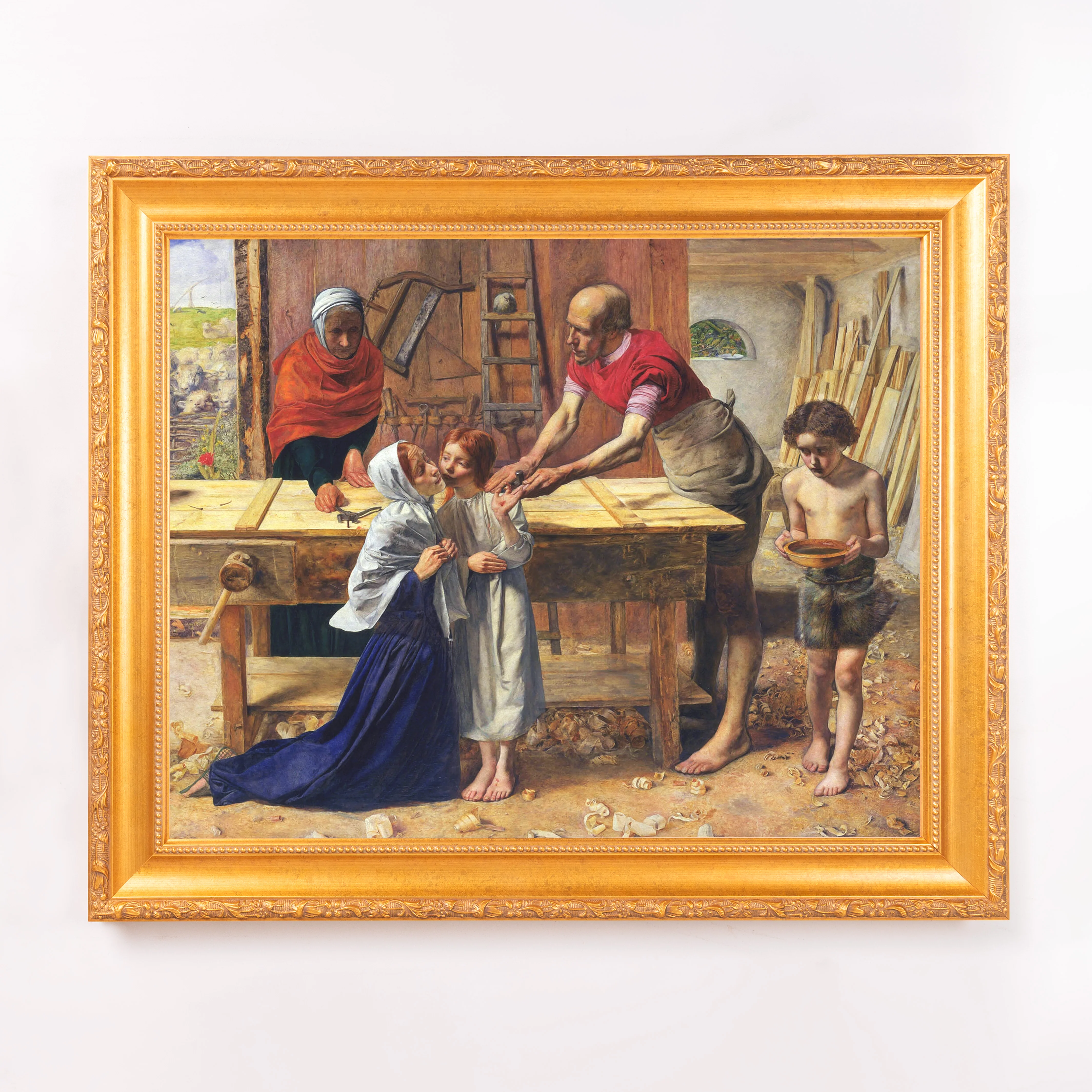 Christ in the House of His Parents Framed Canvas - Sacred Signature Collection - Image 5