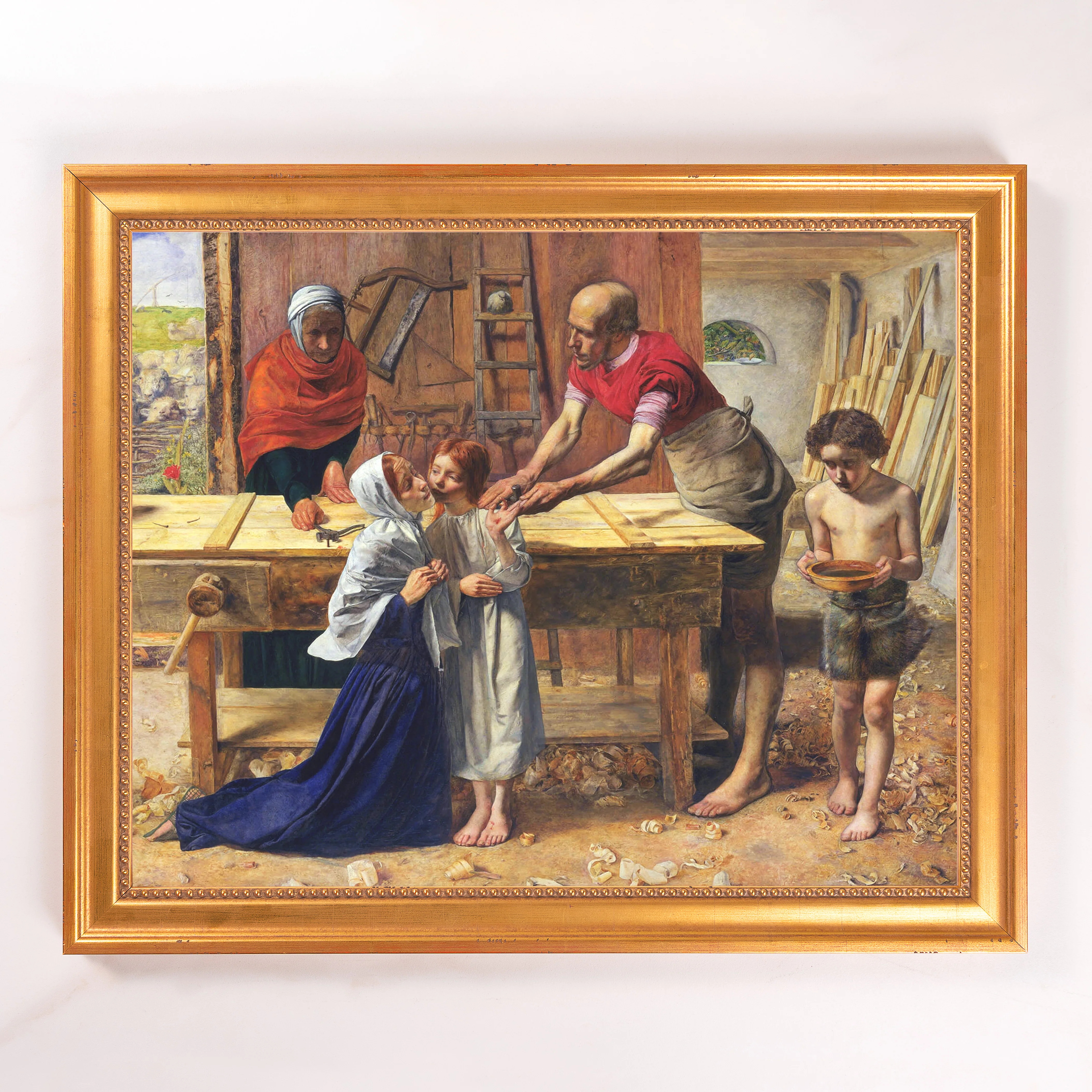 Christ in the House of His Parents Framed Canvas - Sacred Signature Collection - Image 8