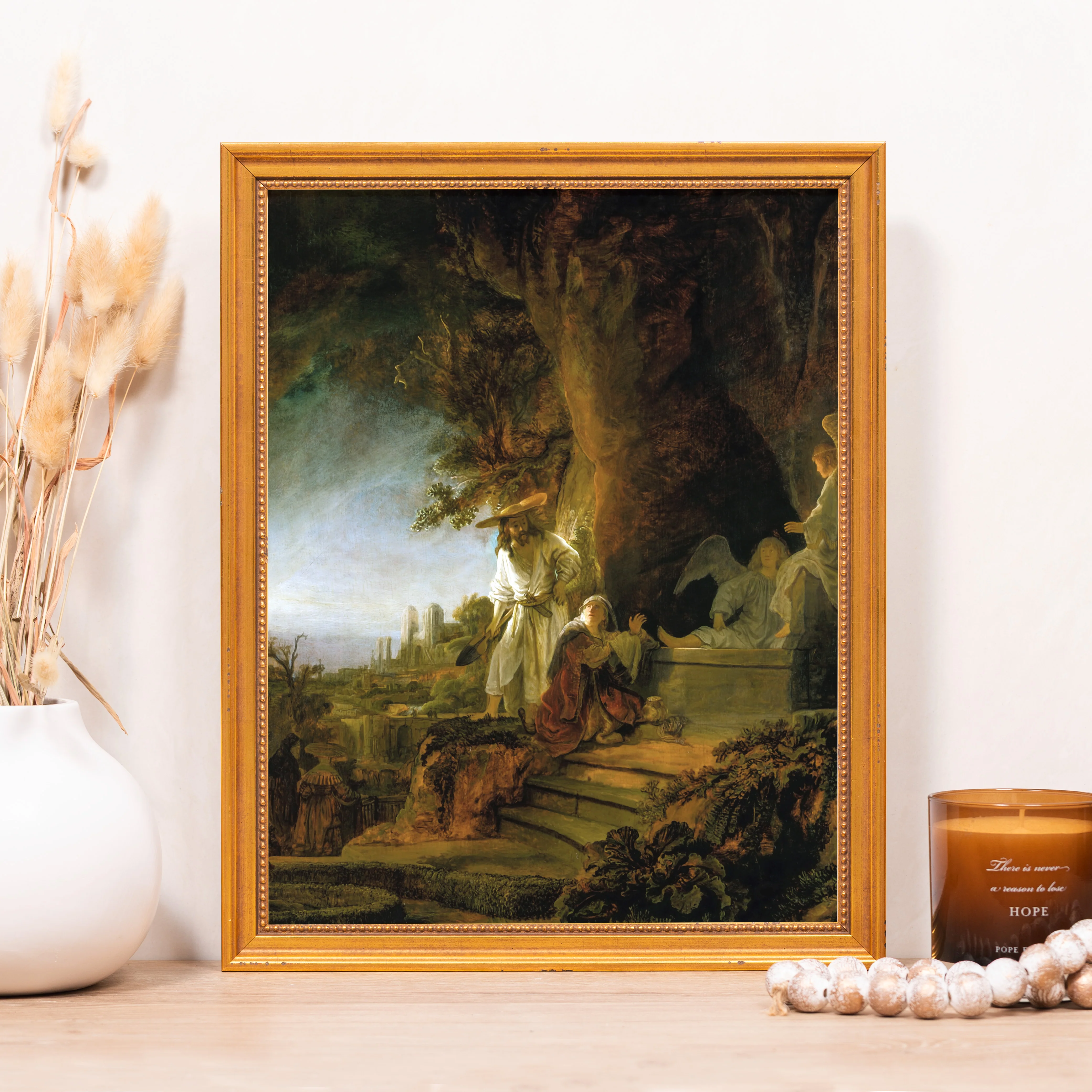 Christ & Mary Magdalene at the Tomb Framed Canvas - Sacred Classics Collection - Image 5