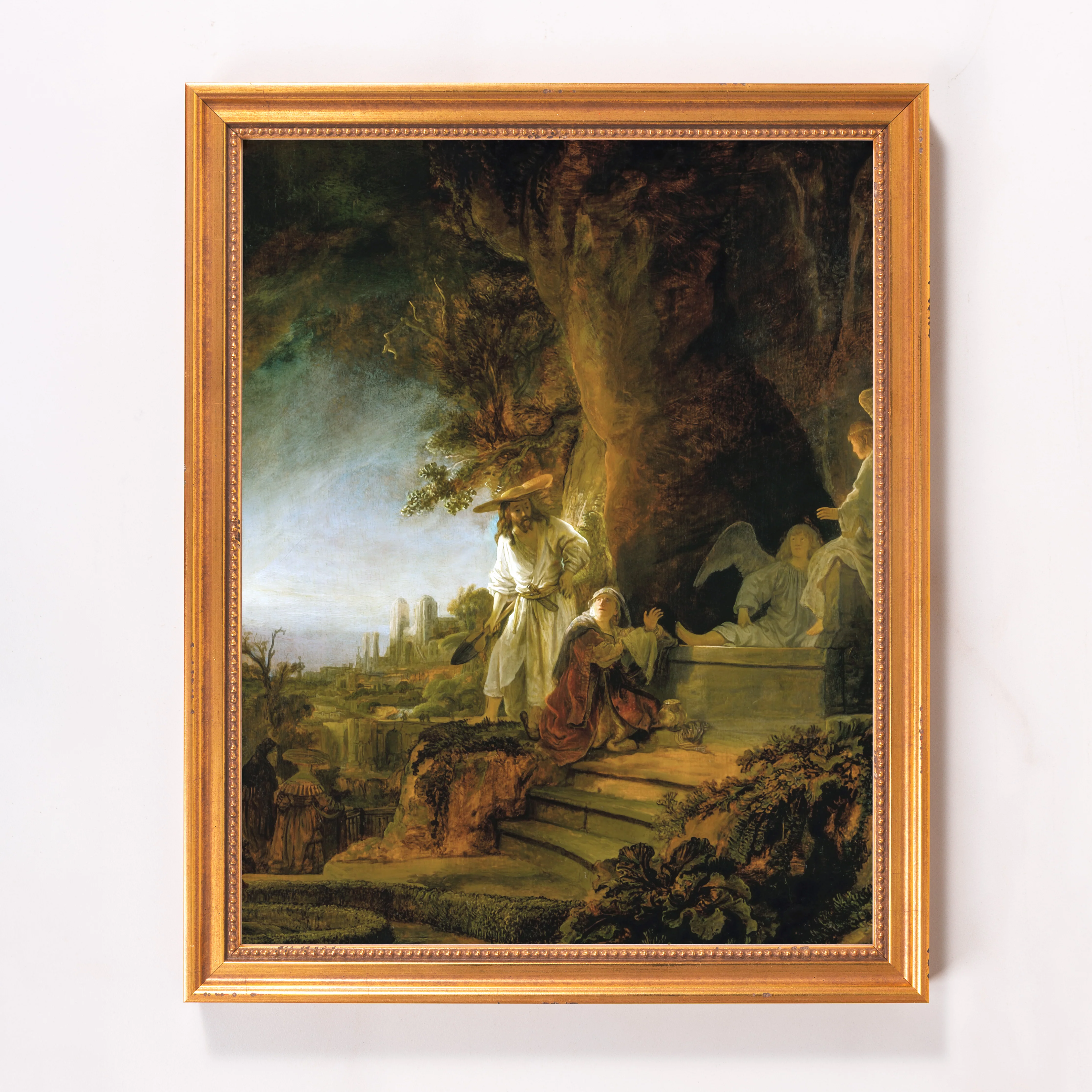 Christ & Mary Magdalene at the Tomb Framed Canvas - Sacred Classics Collection - Image 6