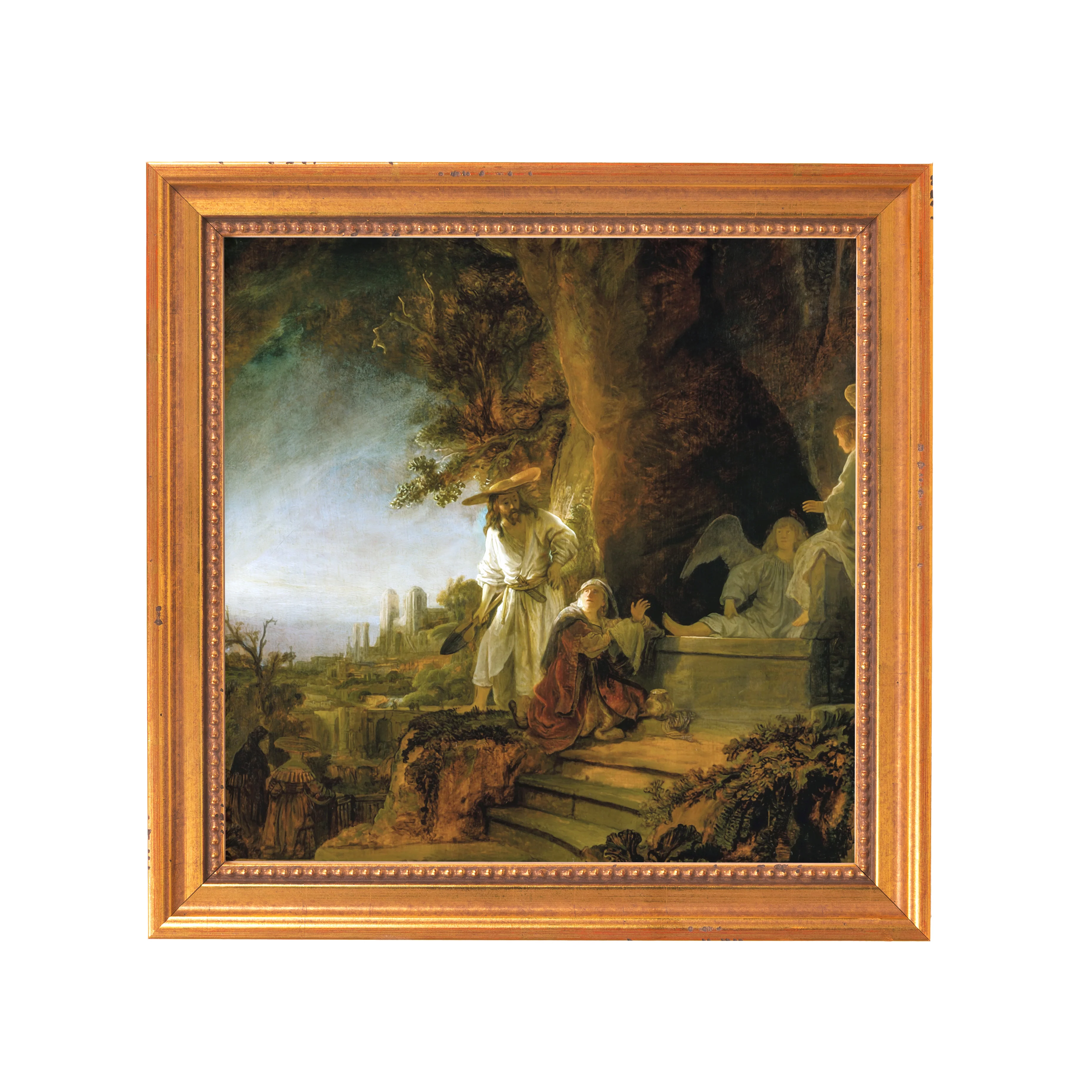 Christ & Mary Magdalene at the Tomb Framed Canvas - Sacred Mini Collection - Image 6