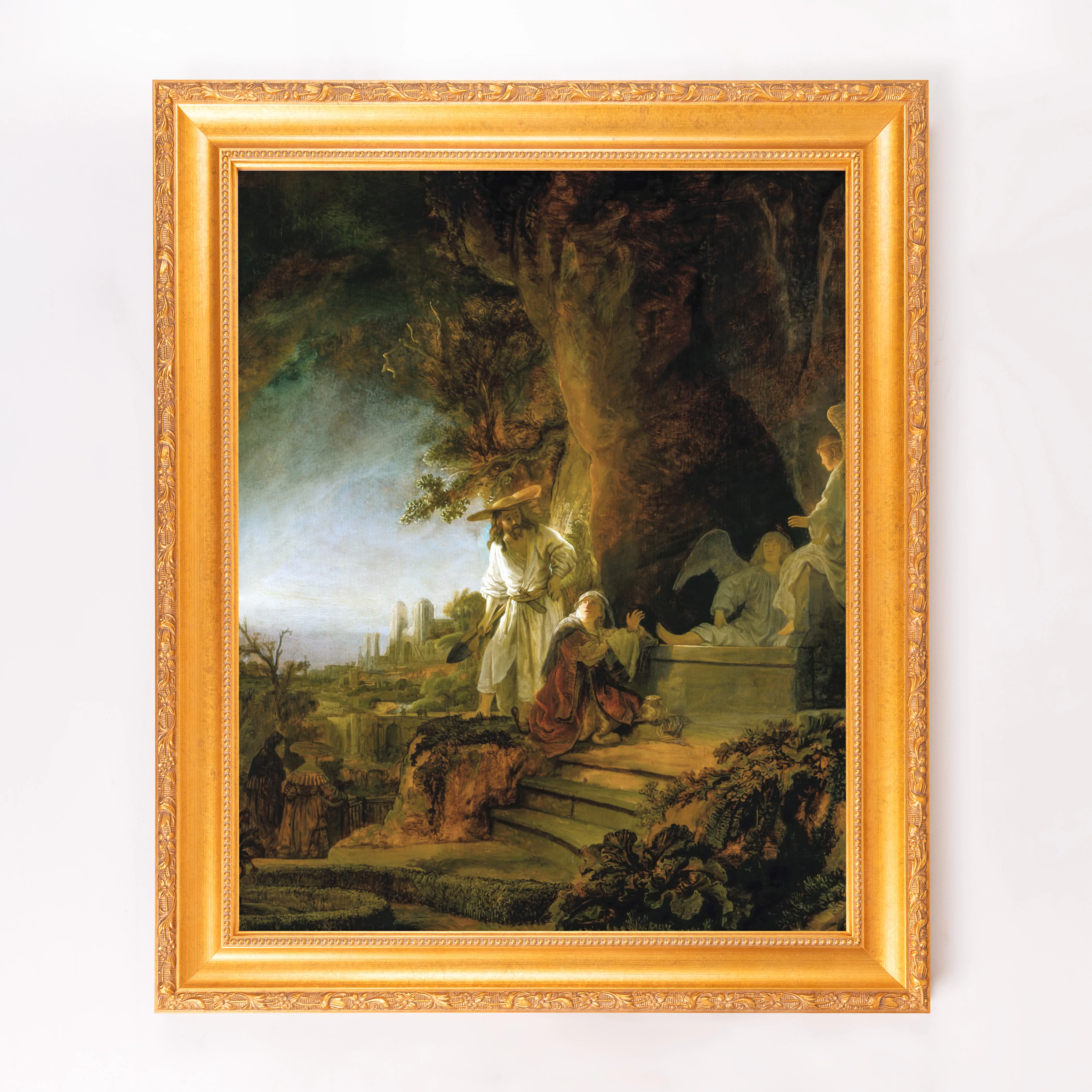 Christ & Mary Magdalene at the Tomb Framed Canvas - Sacred Signature Collection - Image 5