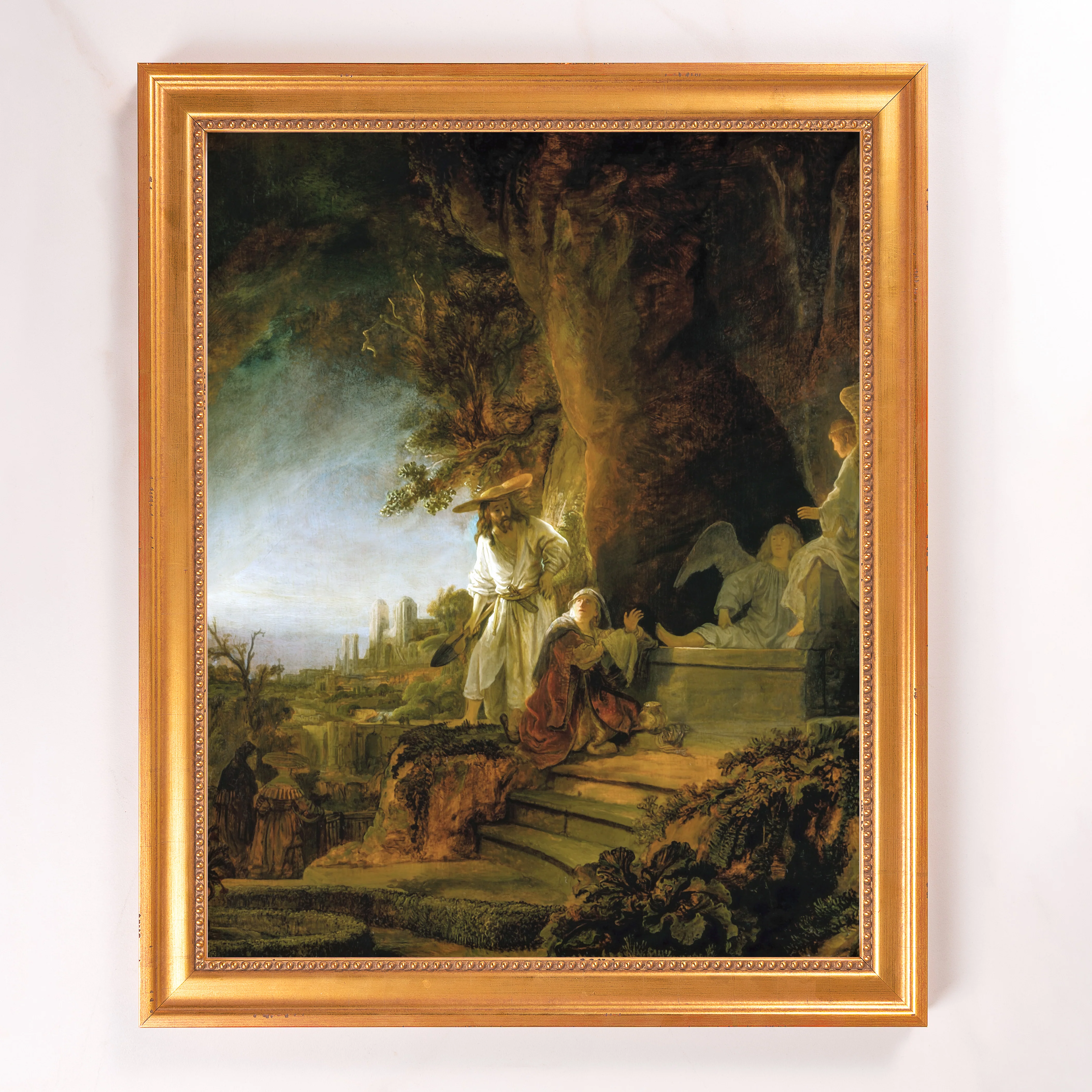 Christ & Mary Magdalene at the Tomb Framed Canvas - Sacred Signature Collection - Image 8