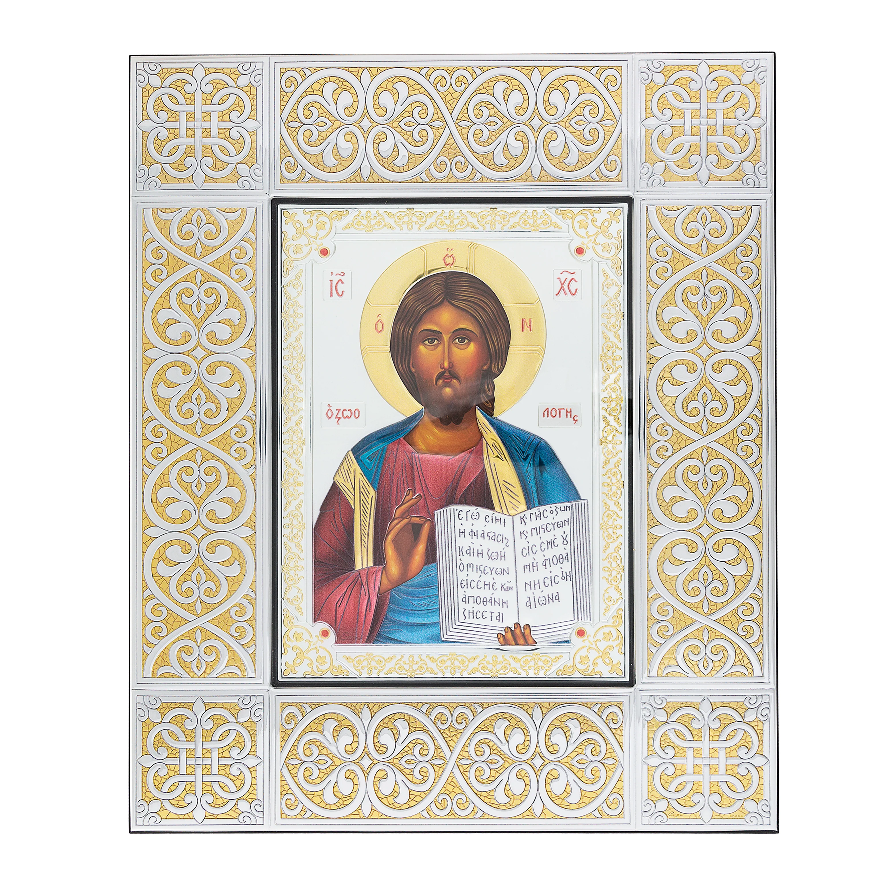 Christ Pantocrator Icon on Glass - Image 2