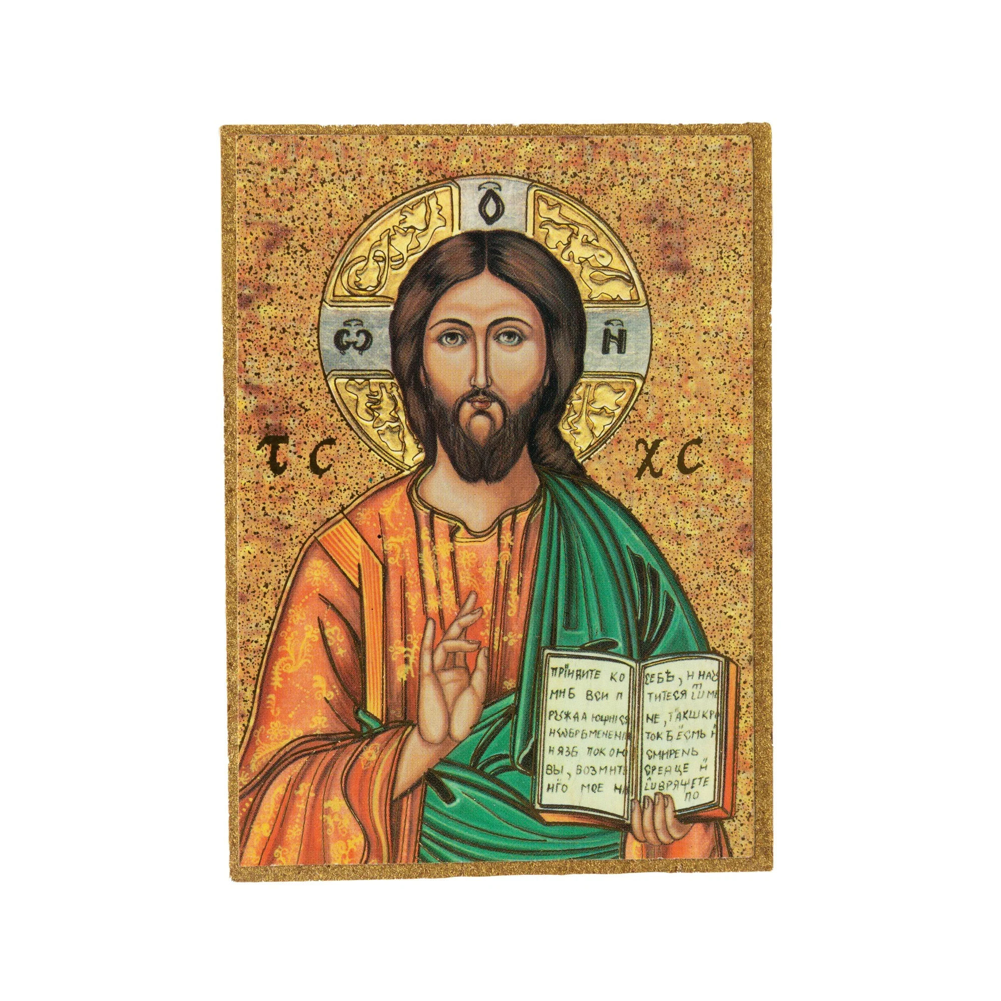 Christ Pantocrator Italian Miniature Icon - Image 2