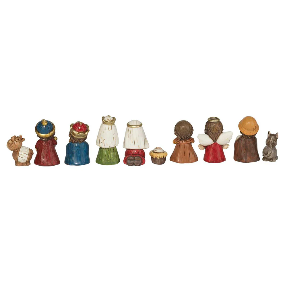 Christmas Children Colored Nativity Set - 10 Pieces - Image 3