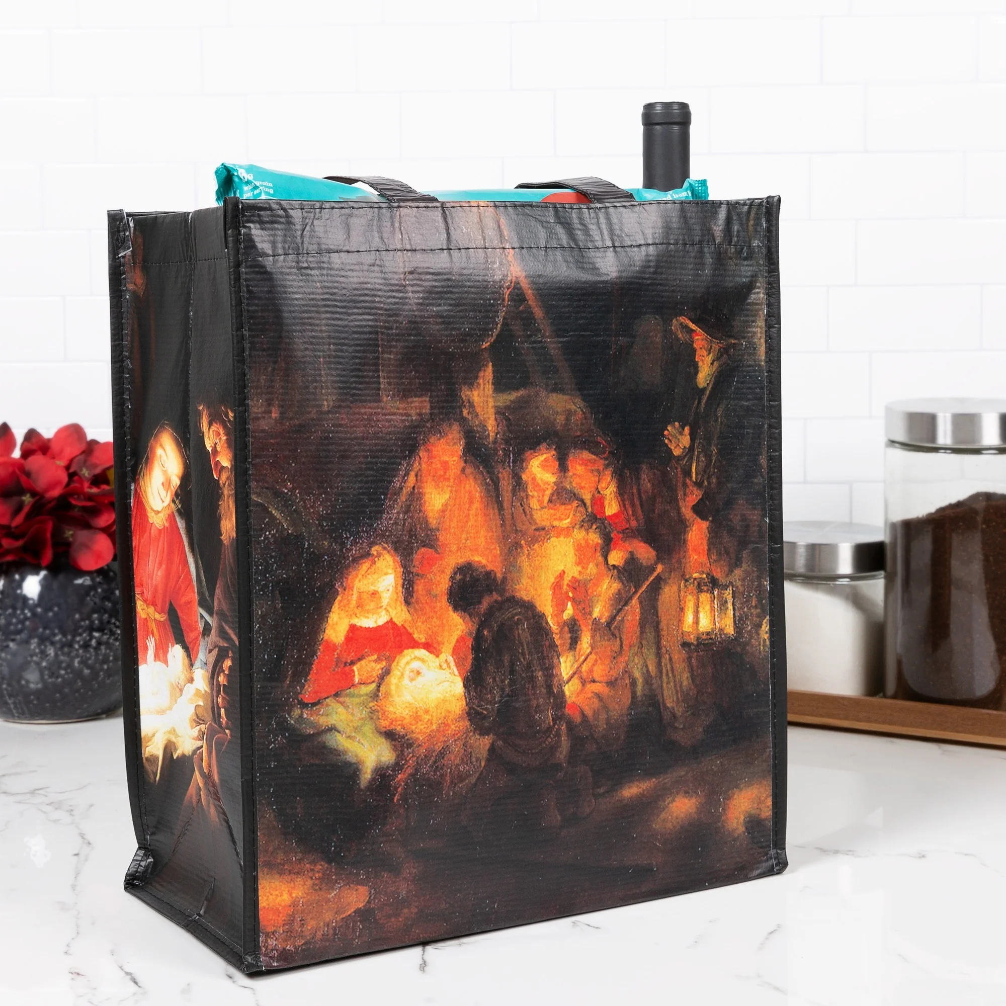 Christmas Classic Art Market Tote Bag - Image 5