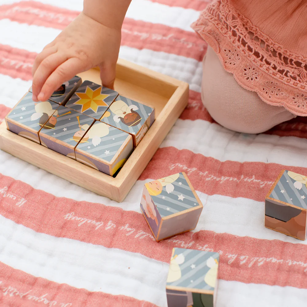 Christmas Nativity Wooden Cube Puzzle - Image 2