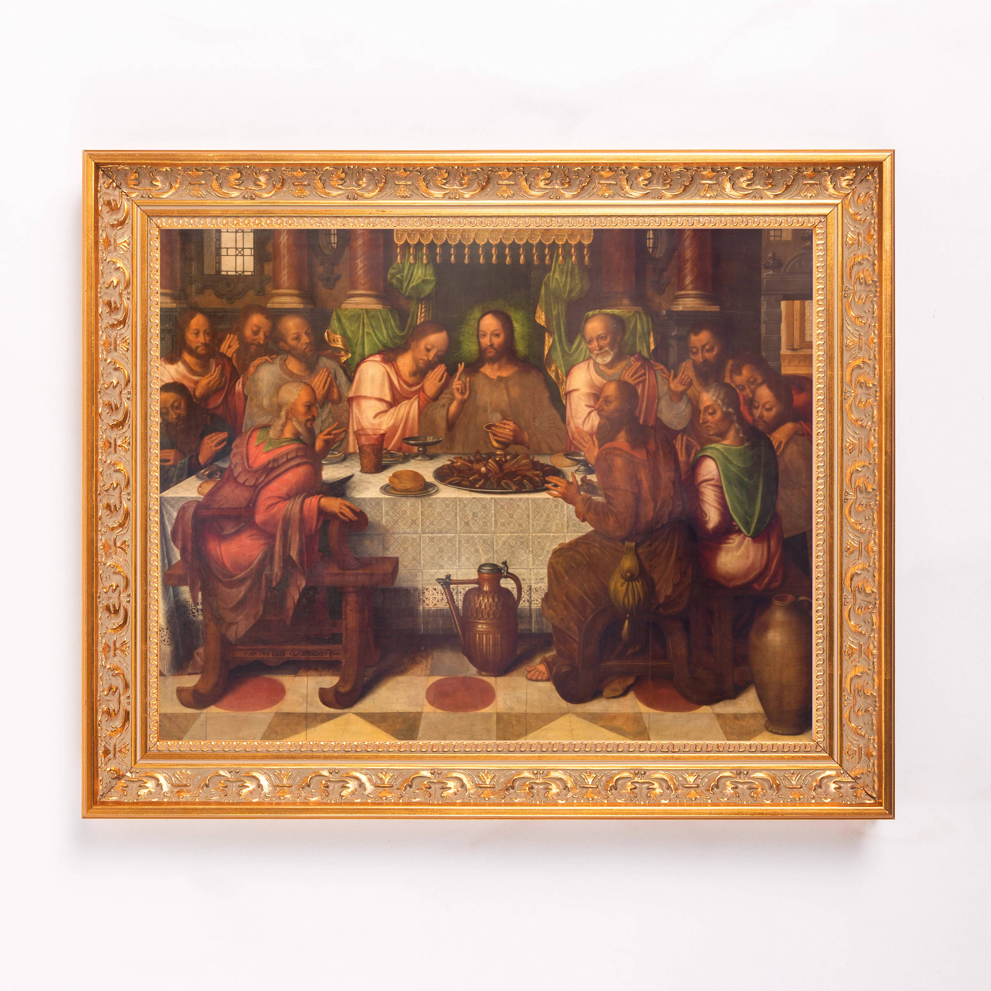 Clacius' The Last Supper Framed Canvas - Sacred Classics Collection - Image 2
