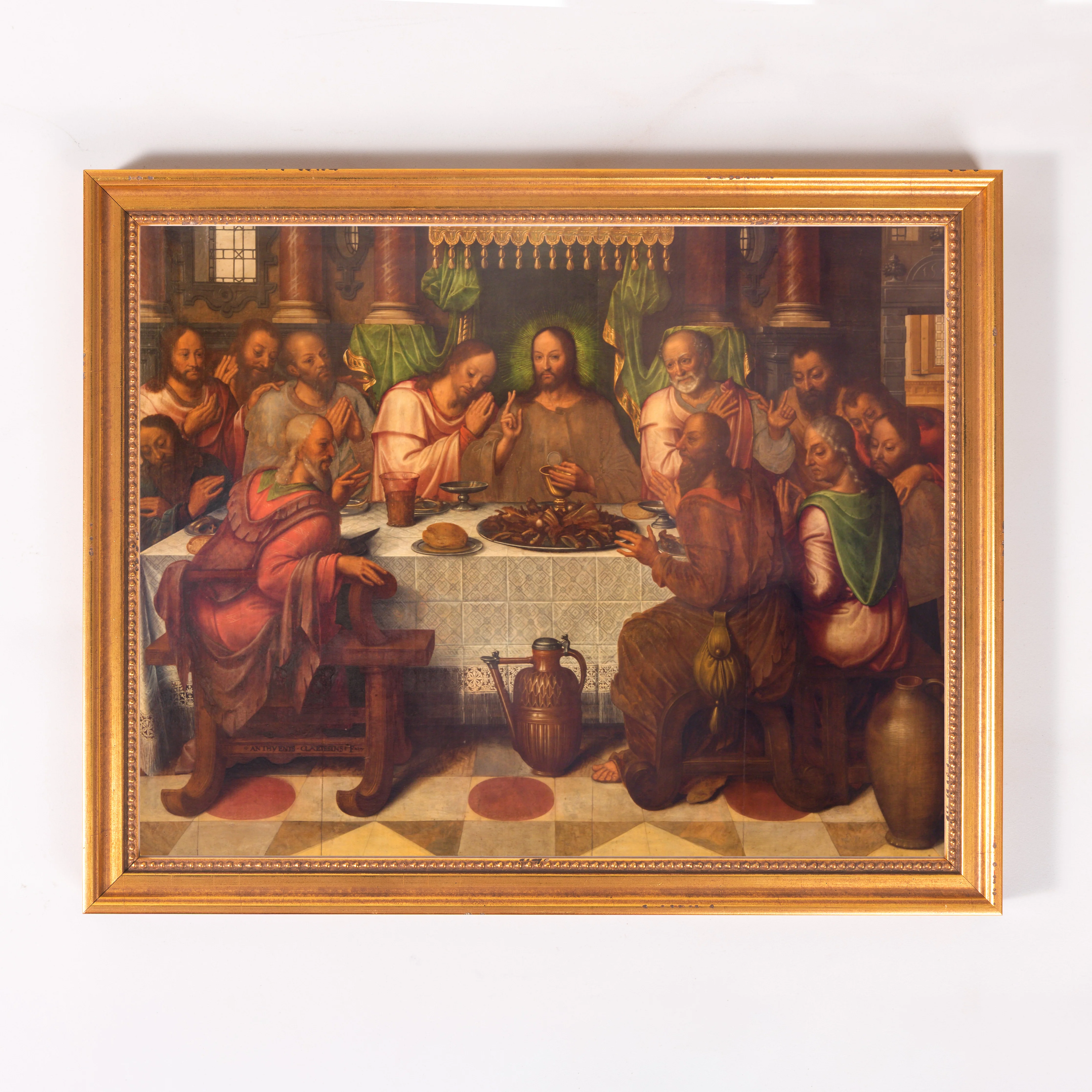 Clacius' The Last Supper Framed Canvas - Sacred Classics Collection - Image 5