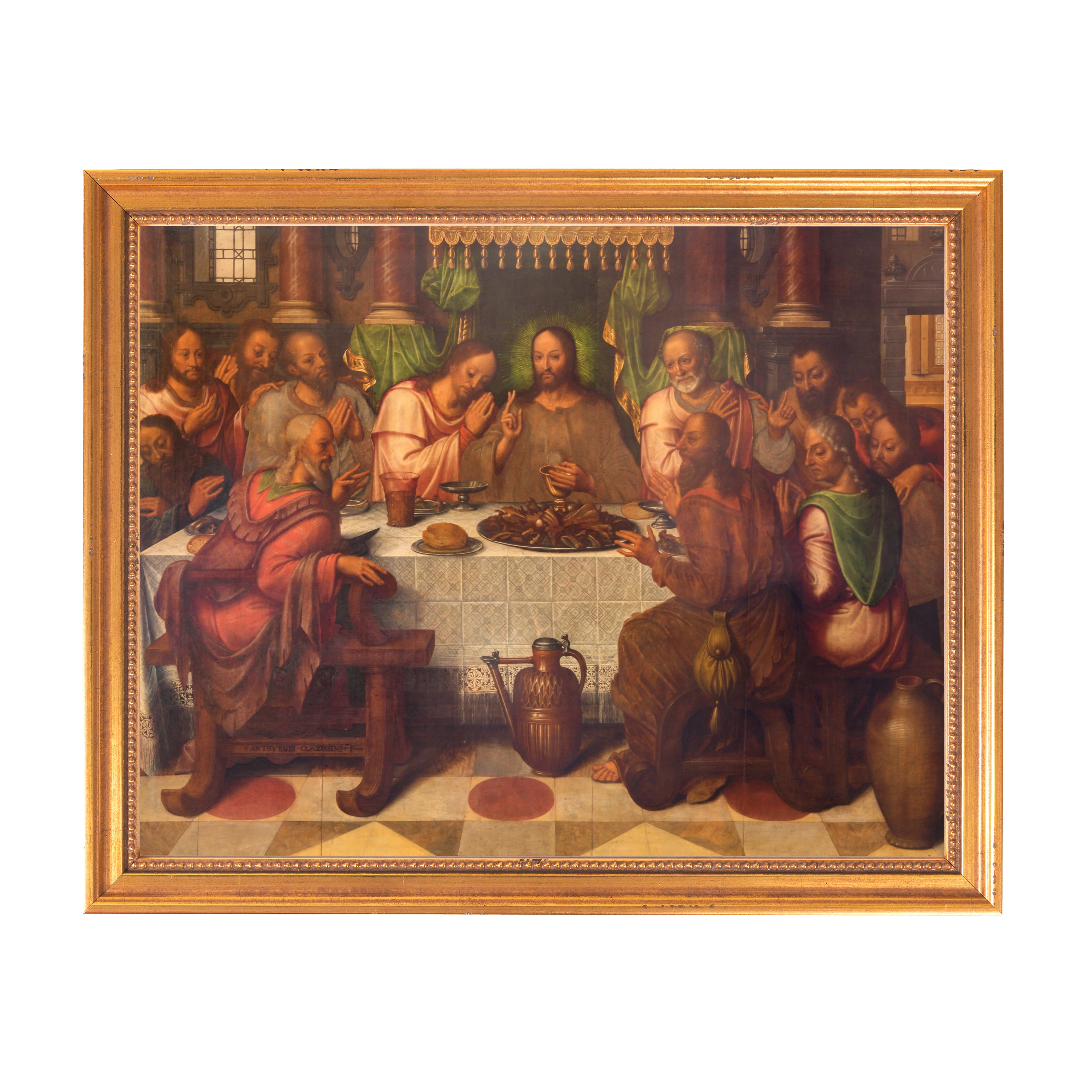 Clacius' The Last Supper Framed Canvas - Sacred Classics Collection - Image 6