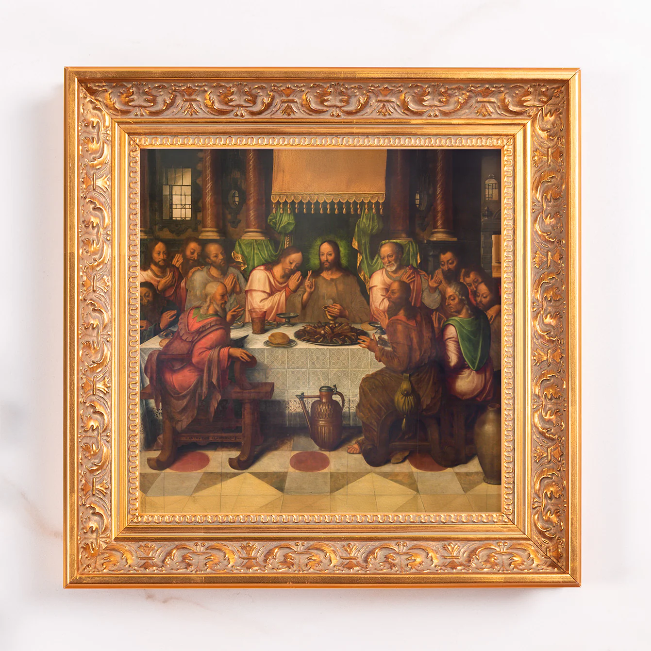 Clacius' The Last Supper Framed Canvas - Sacred Mini Collection - Image 2