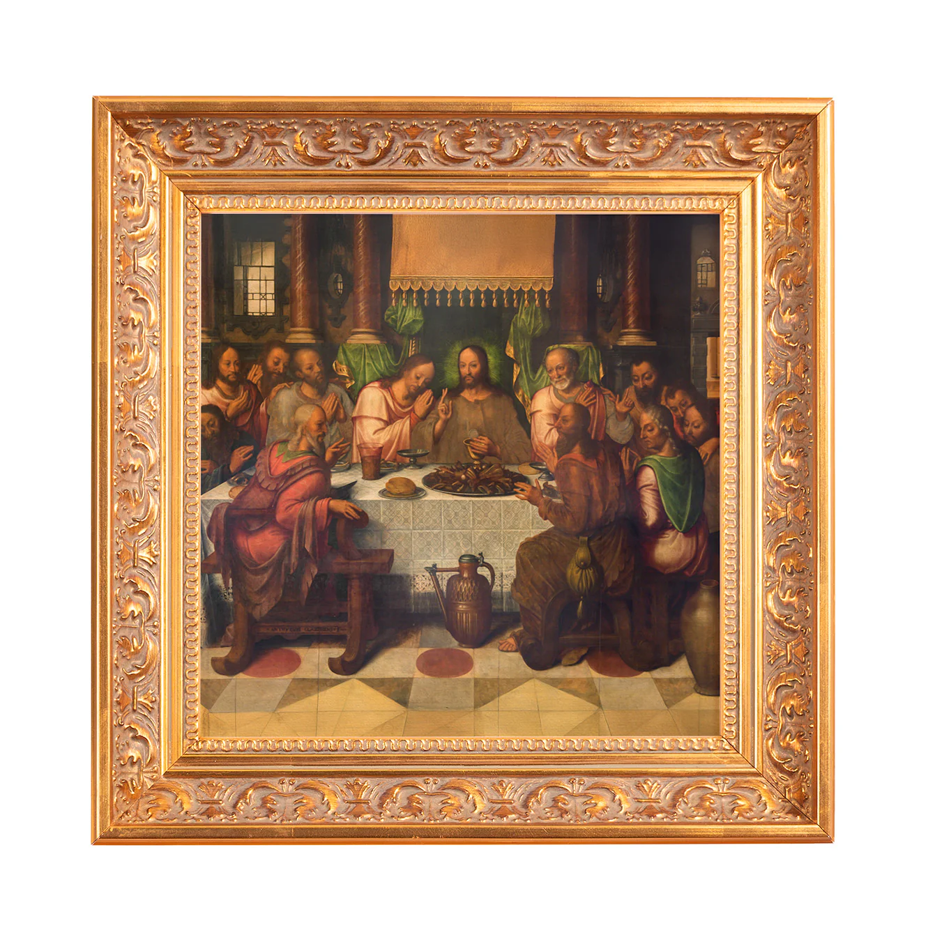 Clacius' The Last Supper Framed Canvas - Sacred Mini Collection - Image 3