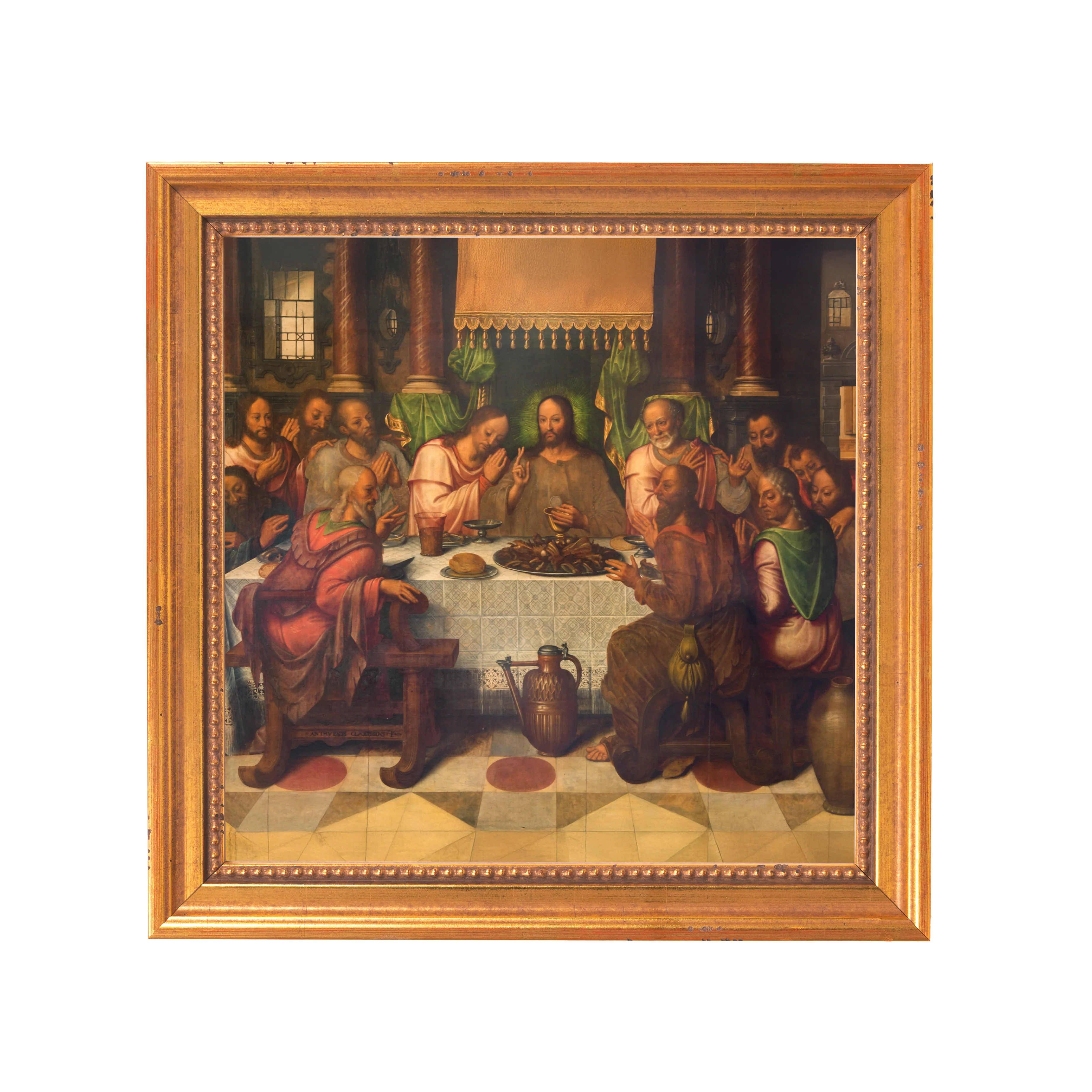 Clacius' The Last Supper Framed Canvas - Sacred Mini Collection - Image 7