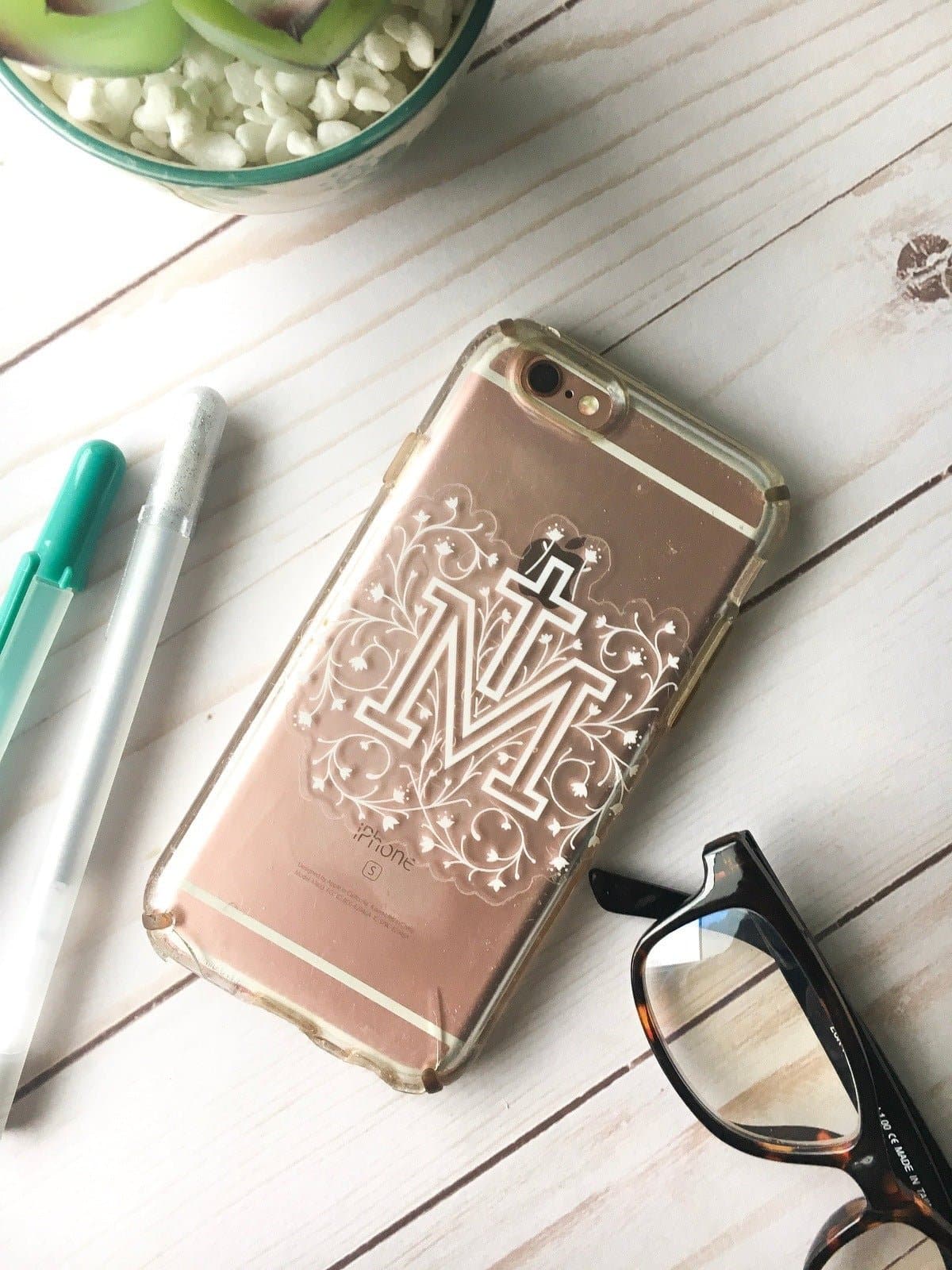 Clear Marian Cross Vinyl Sticker - Image 4