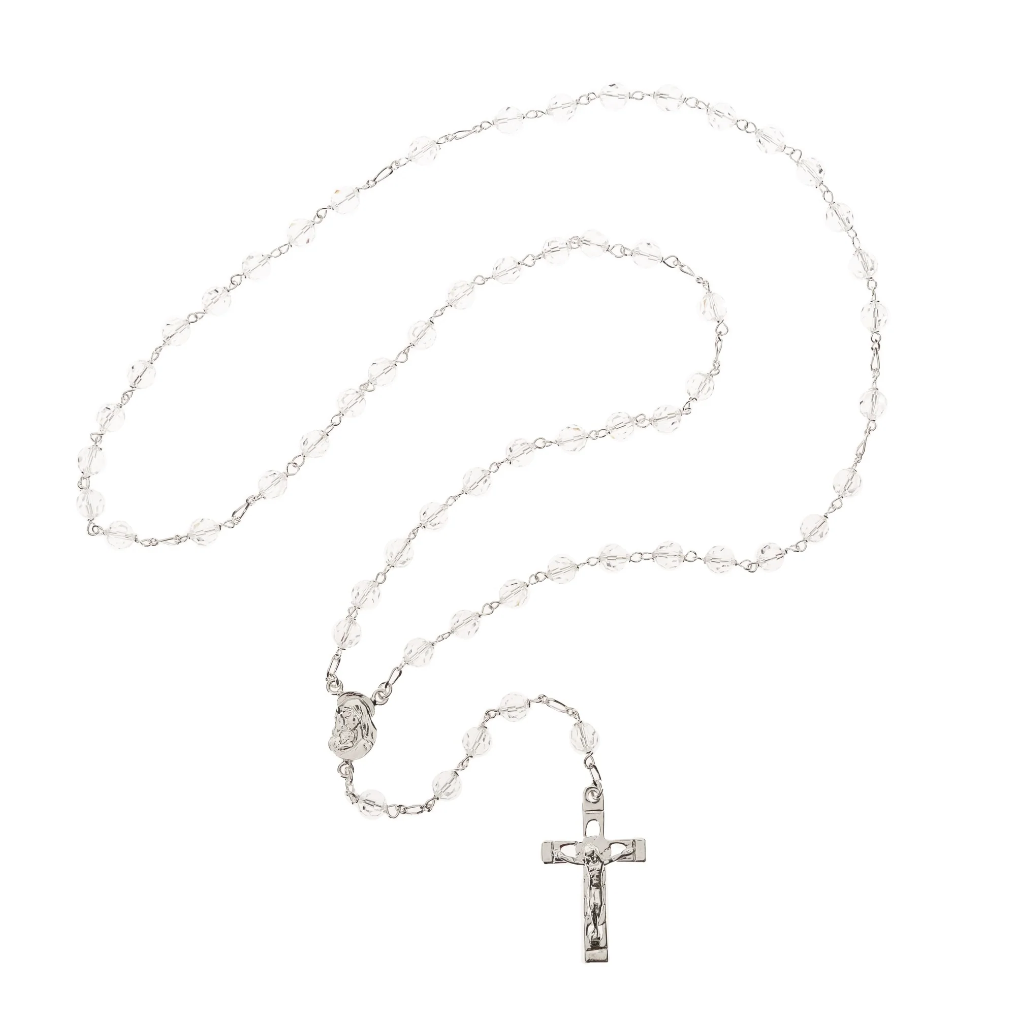 Clear Swarovski Crystal Rosary - Image 2