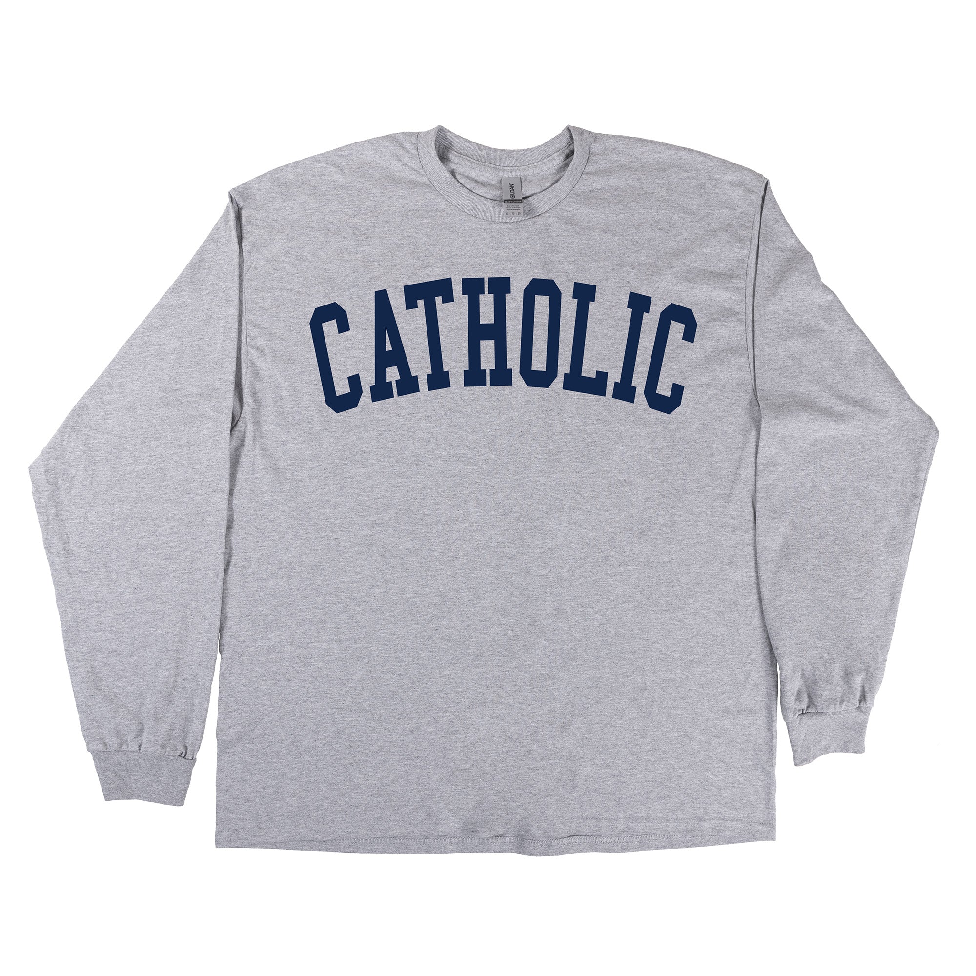 Collegiate Catholic Grey Long Sleeve