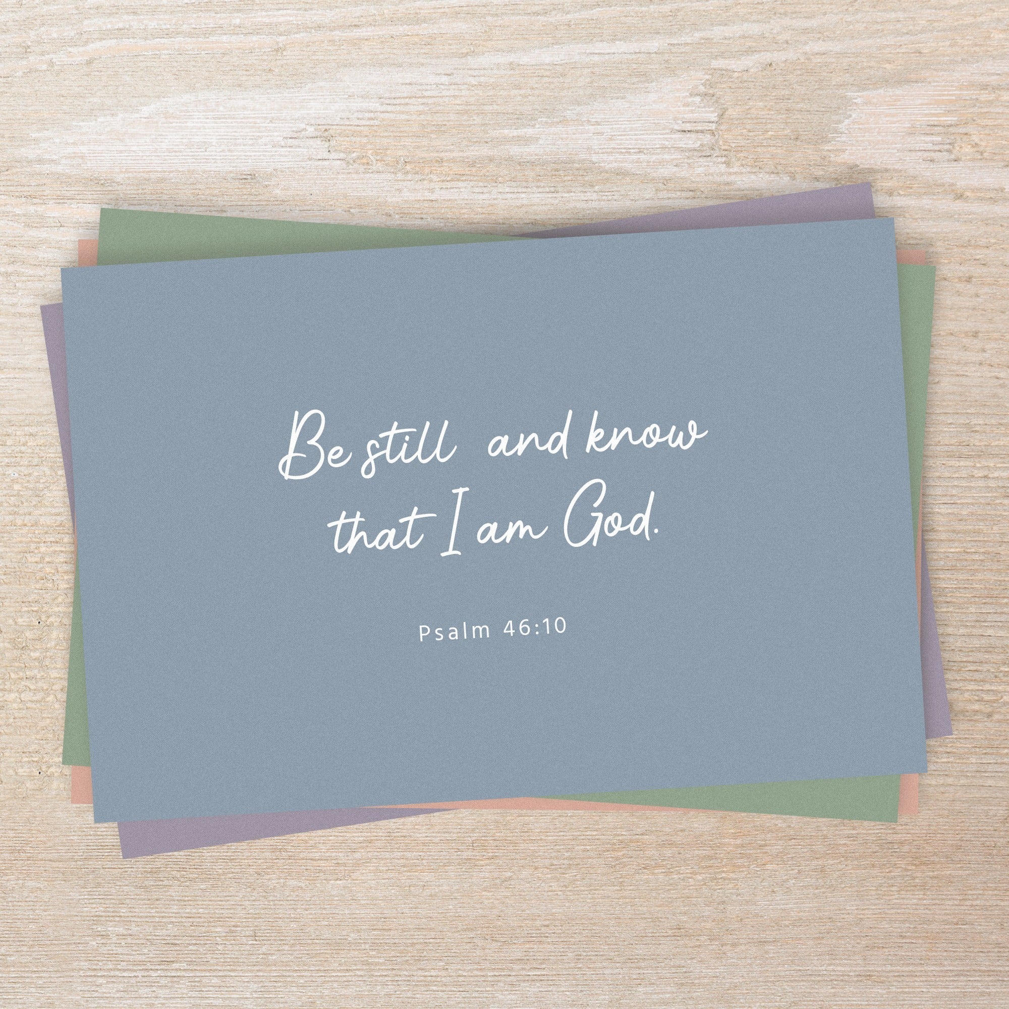 Color Block Scripture Note Card Set - Pack of 12