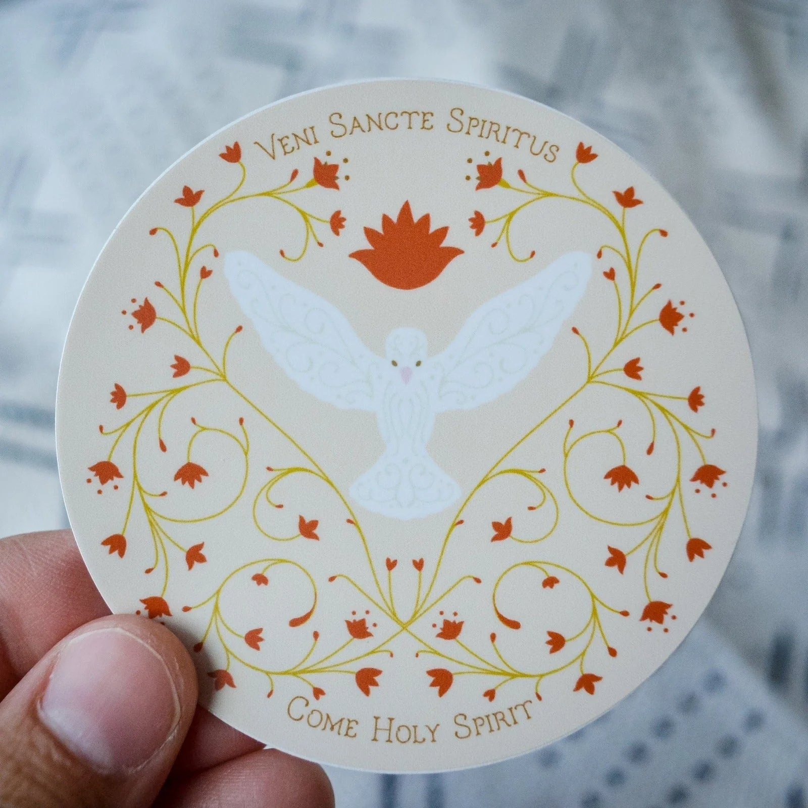 Come Holy Spirit Vinyl Sticker - Image 4
