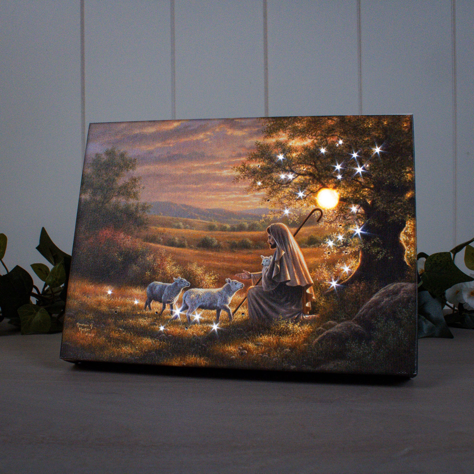 Come Unto Me Lighted Tabletop Canvas - Image 2