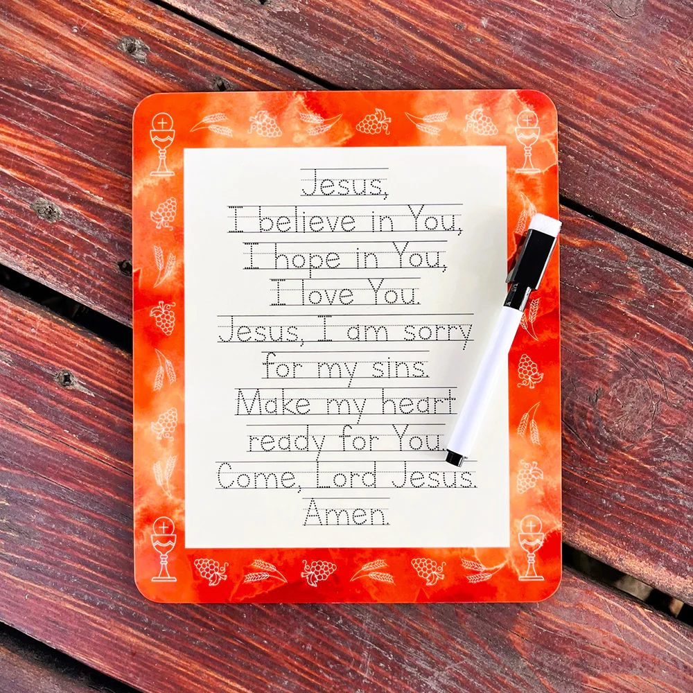 Communion Prayer Tracing Dry-Erase Board & Marker