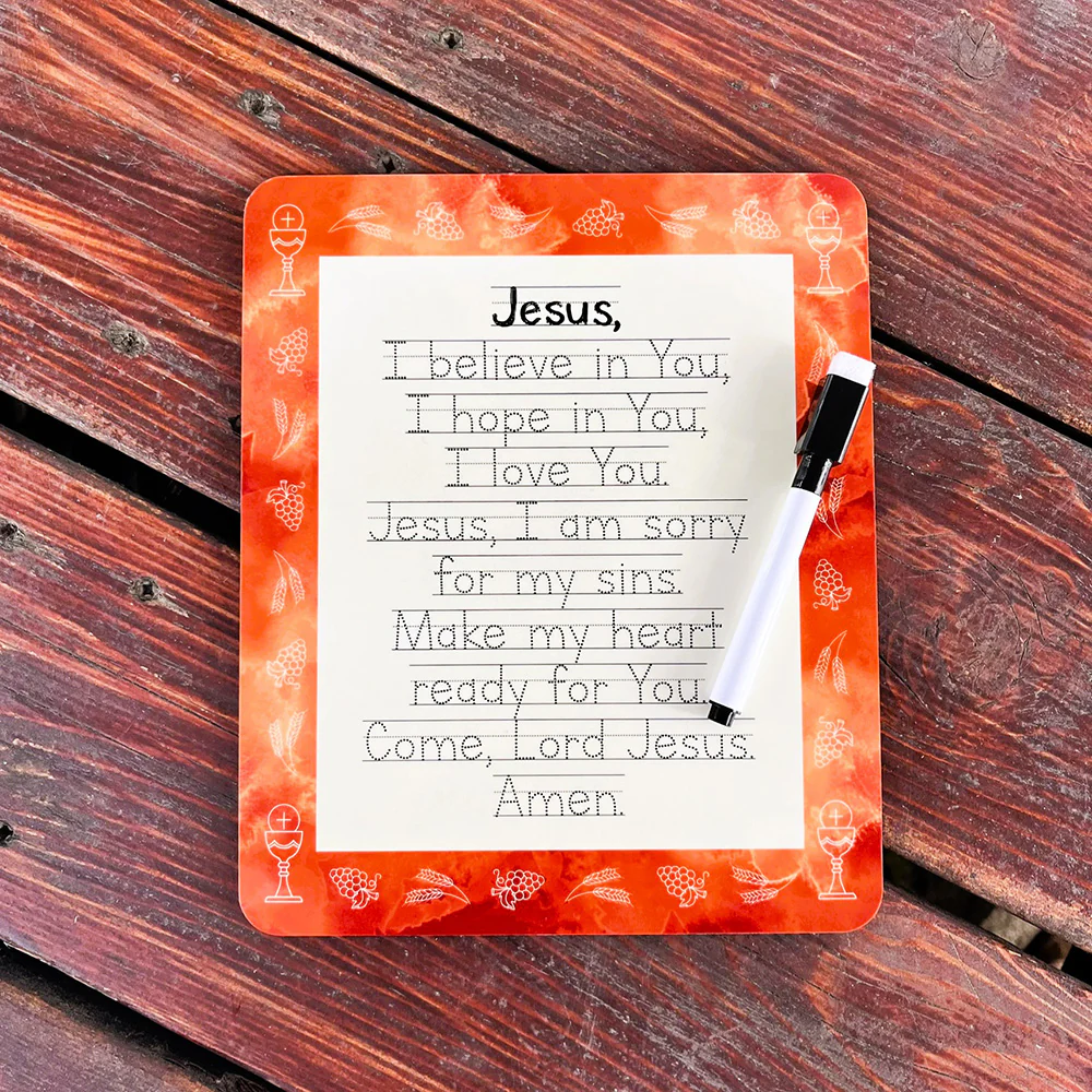 Communion Prayer Tracing Dry-Erase Board & Marker - Image 2