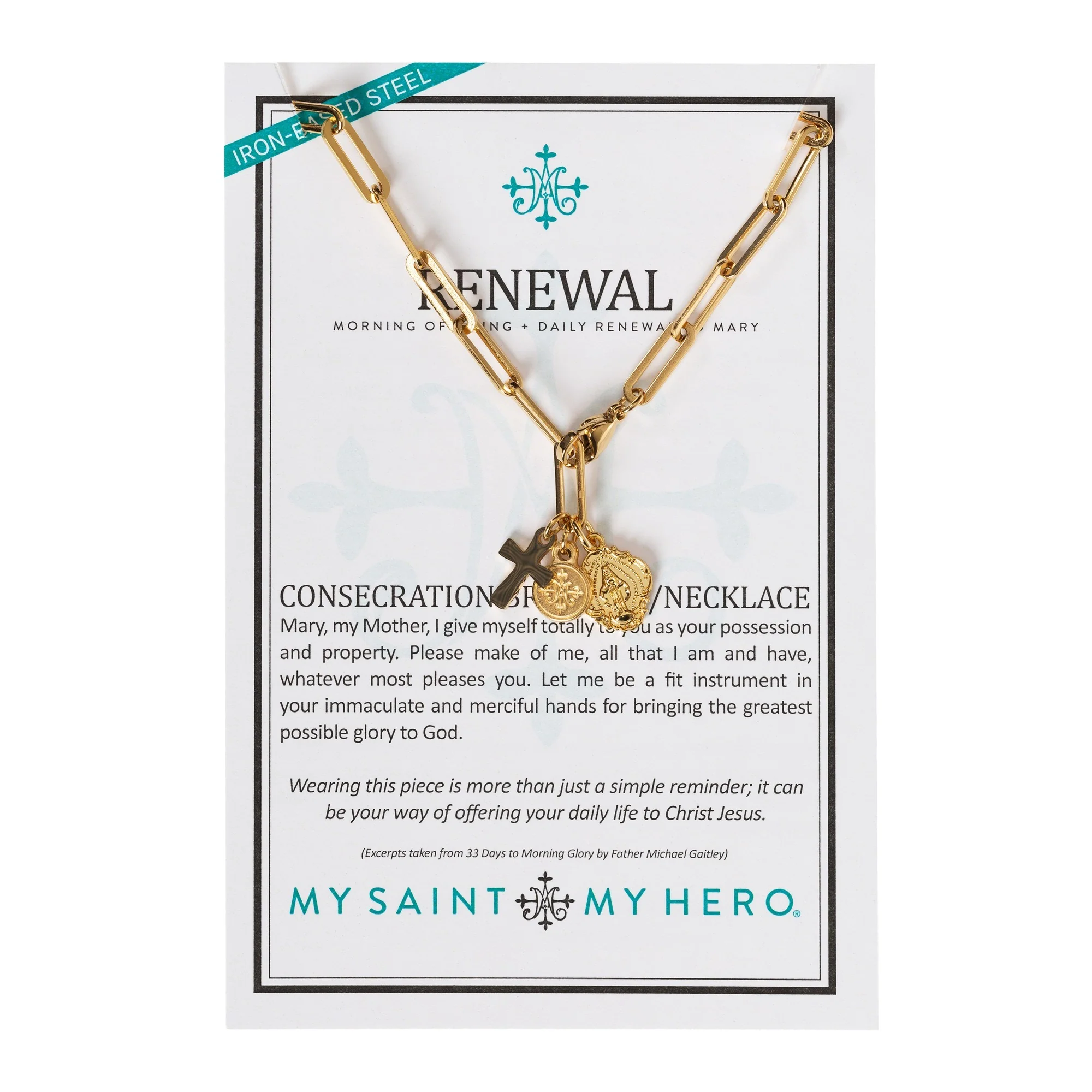 Consecration to Mary Gold Bracelet - Image 2