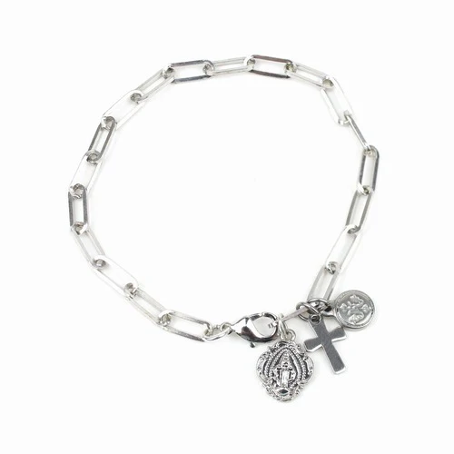 Consecration to Mary Silver Bracelet