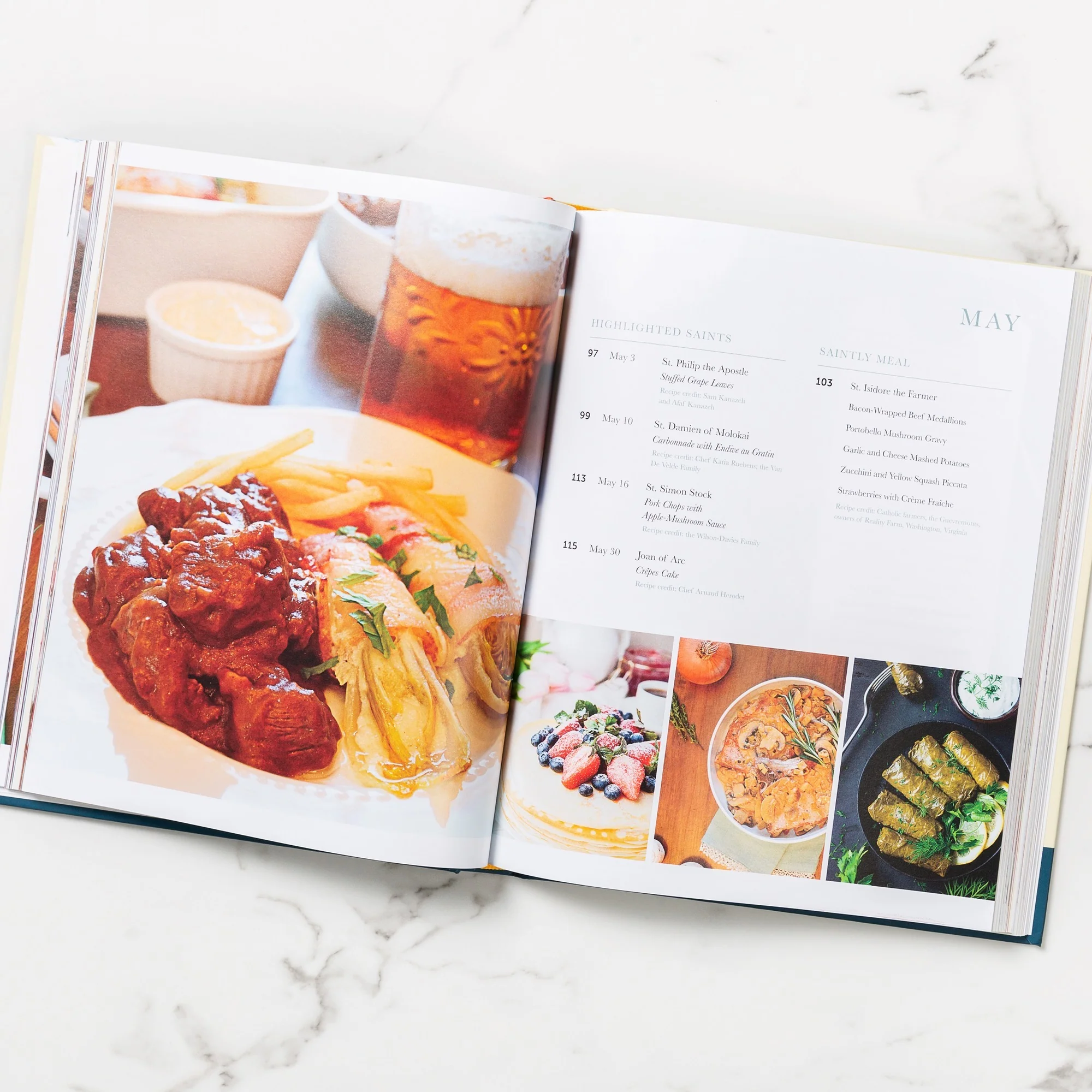 Cooking With The Saints Cookbook and Mother Teresa Do Small Things Apron Gift Set - Image 3