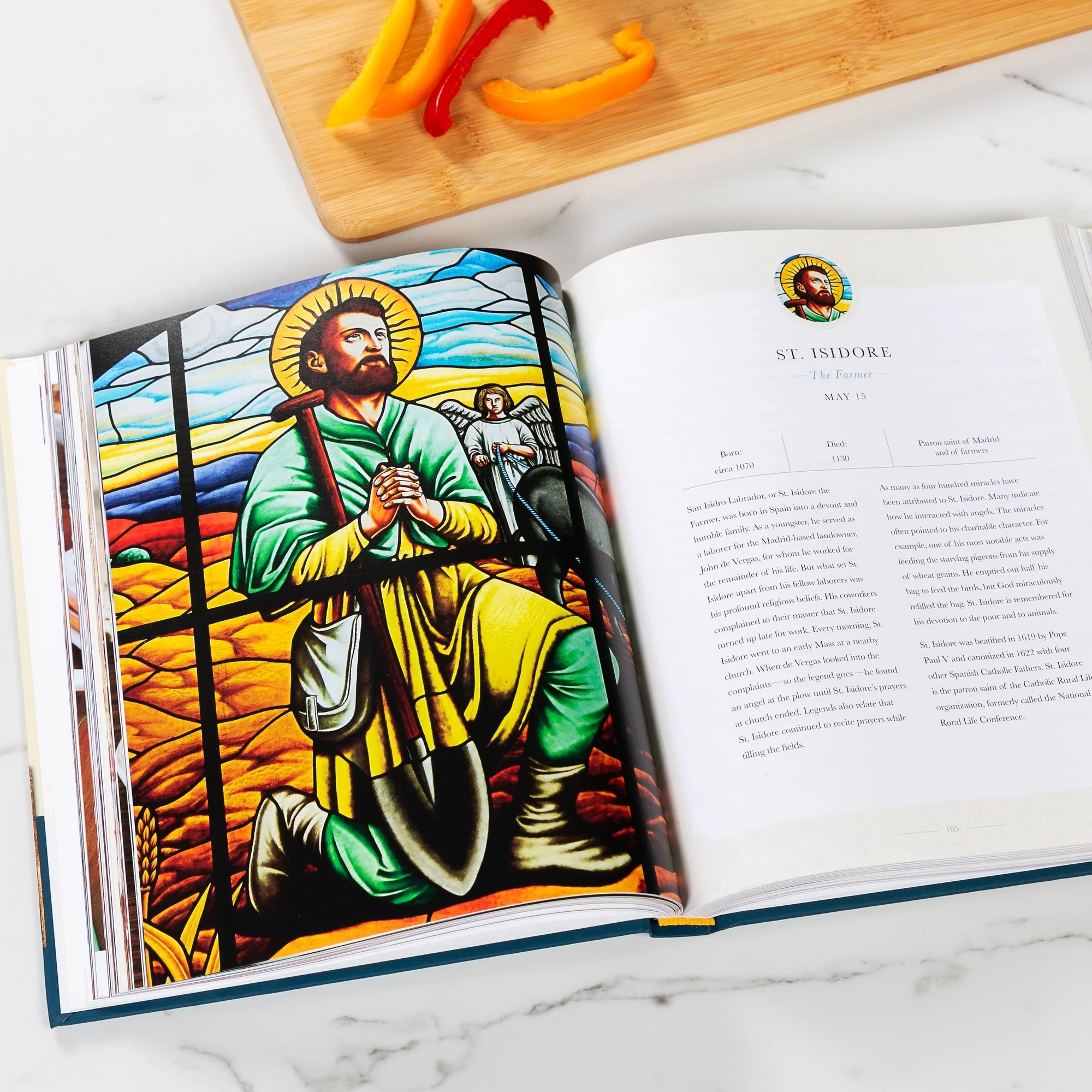 Cooking With The Saints Cookbook and Mother Teresa Do Small Things Apron Gift Set - Image 5