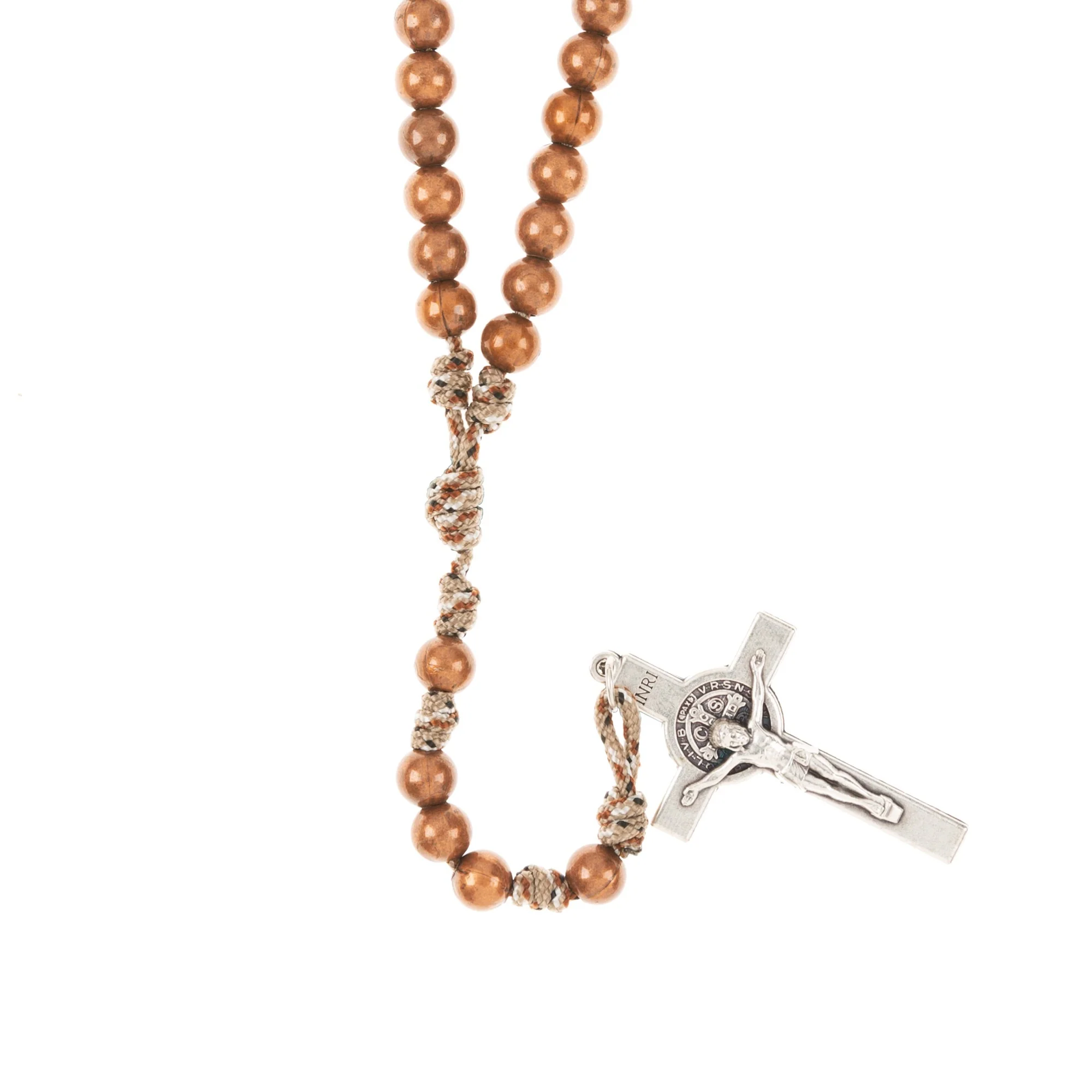 Copper St. Benedict Paracord Rosary - Image 2
