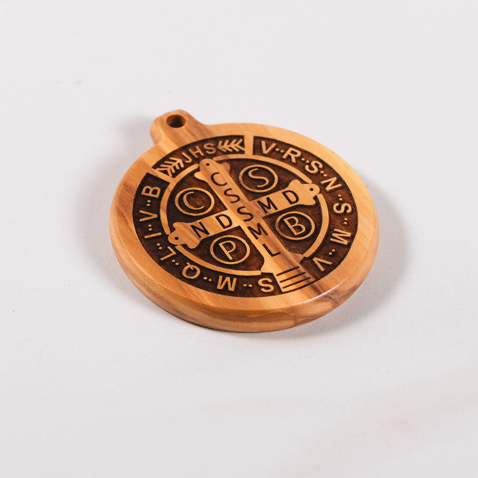 Olive Wood St. Benedict Medal Home Blessing - Image 4