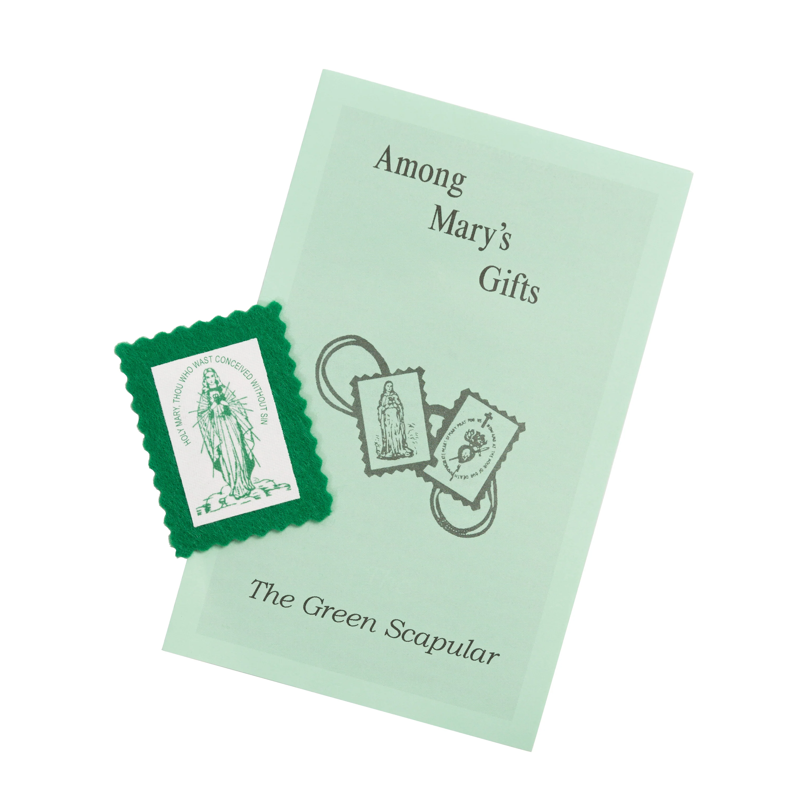 Cordless Green Scapular (Pack of 20) - Image 2