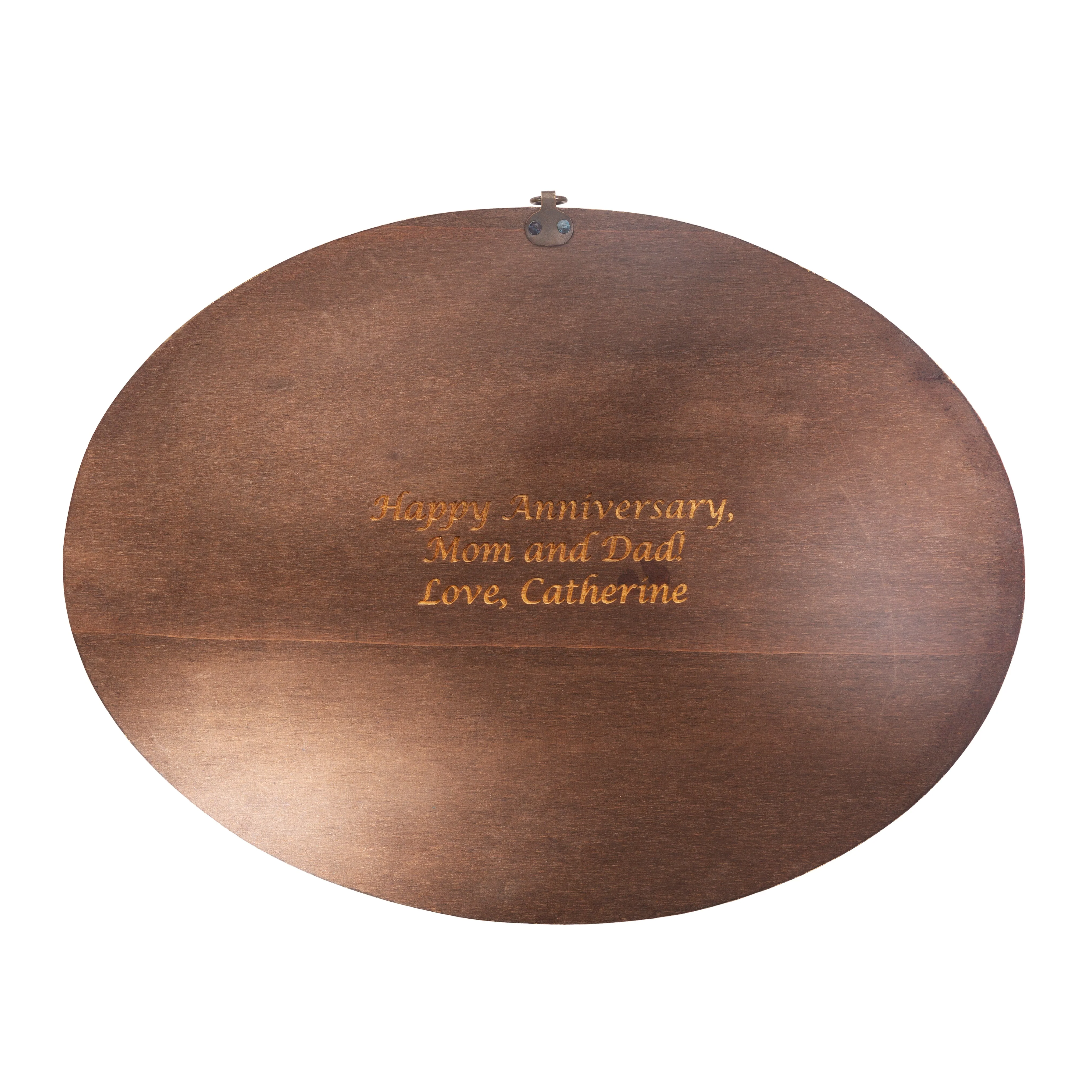 Cortona Annunciation Oval Wood Plaque - 15.8" - Image 2