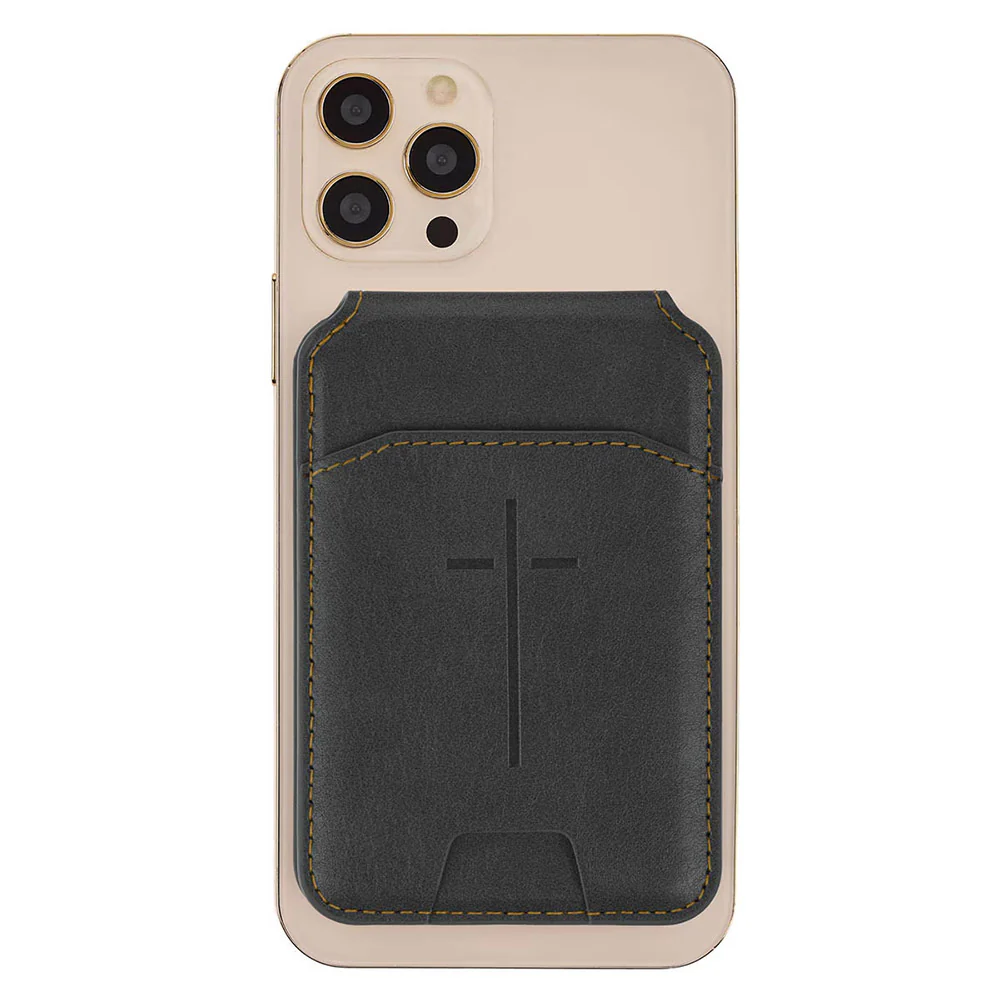 Cross Black Faux Leather Phone Wallet with Stand - Image 2