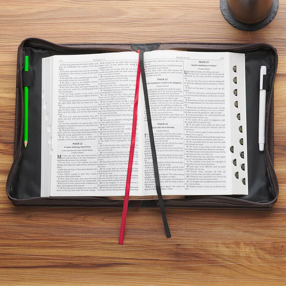 Crown of Thorns Brown Leatherette Bible Cover - Image 5