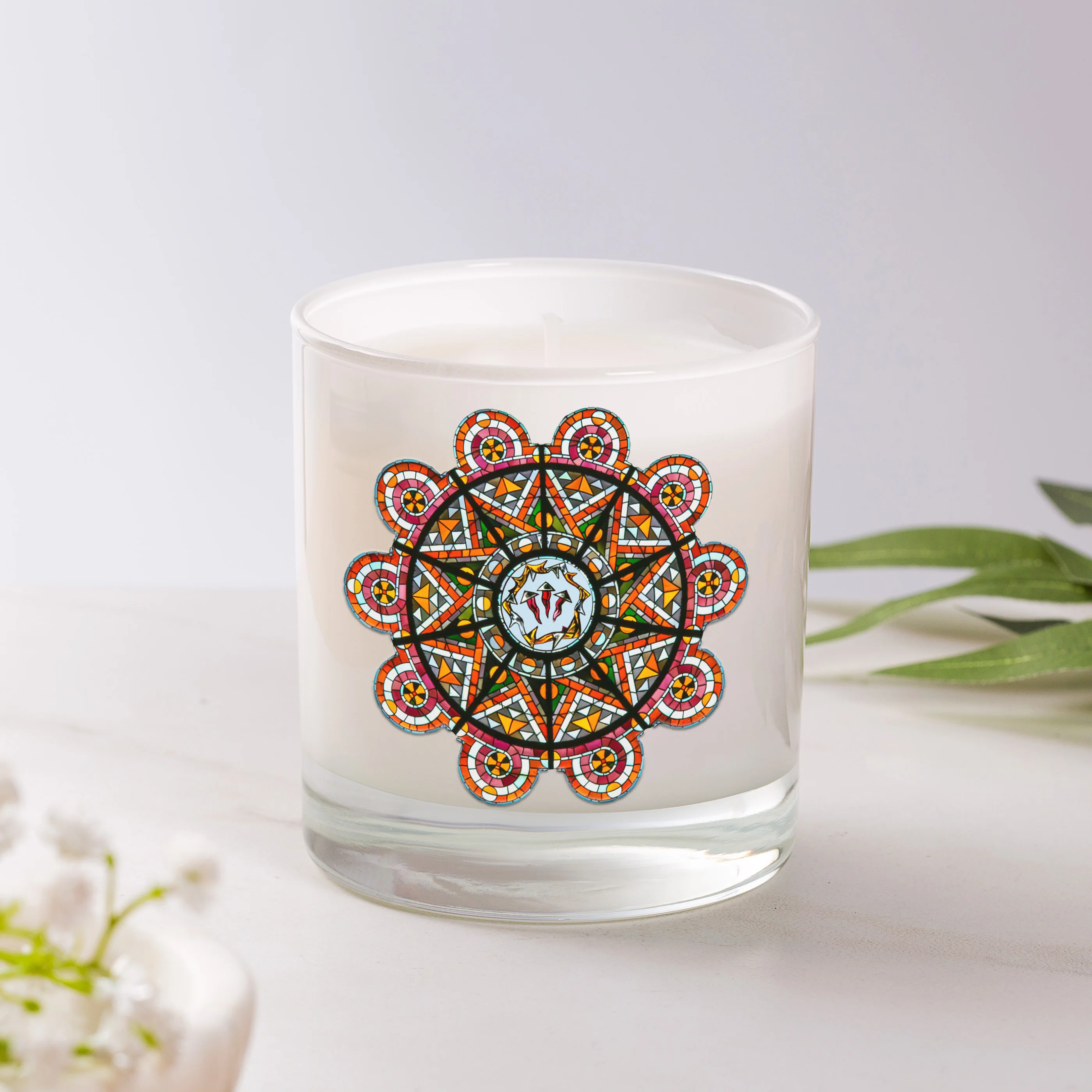 Crown of Thorns Montmartre Stained Glass Candle